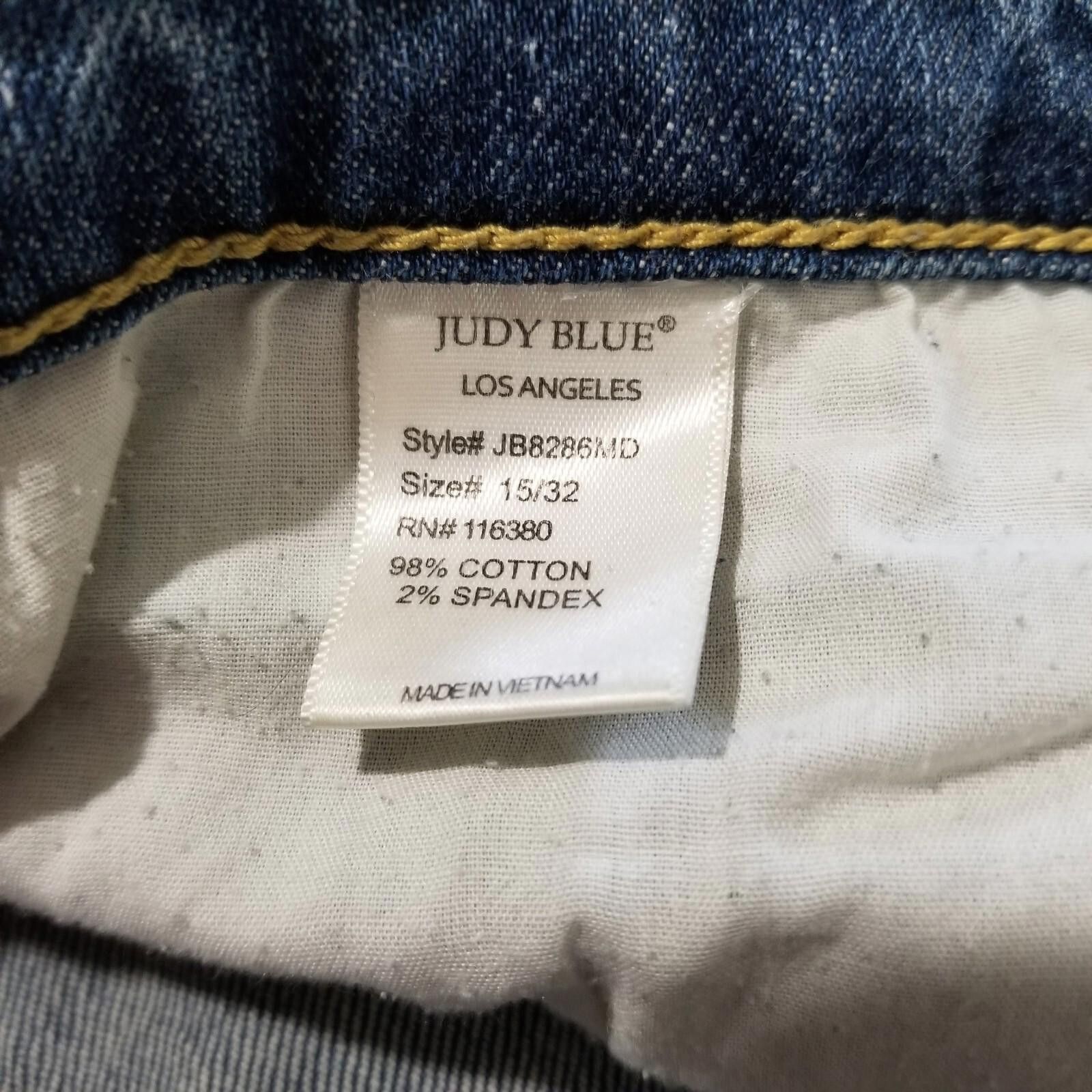 Other Judy Blue Jeans Paint Splatter Boyfriend Fit 15/32 Midrise Size 32" / US 10 / IT 46 - 5 Thumbnail