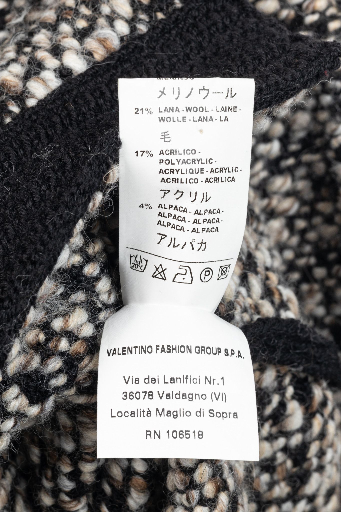 Missoni M Missoni Brown Marled-Wool Trimmed Snap-Front Cardigan Size XS / US 0-2 / IT 36-38 - 10 Thumbnail