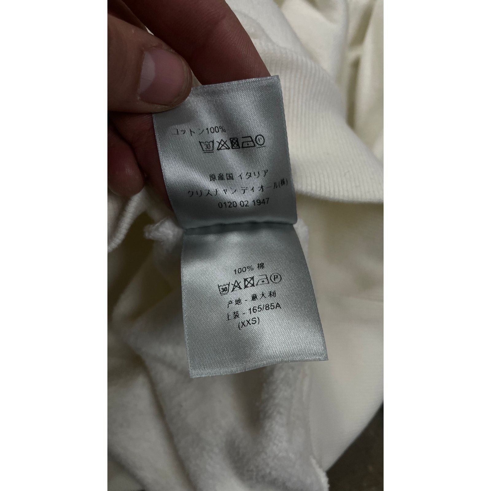 Dior Dior CD Logo Hoodie White Yellow Used XXS Size US XXS / EU 40 - 4 Thumbnail