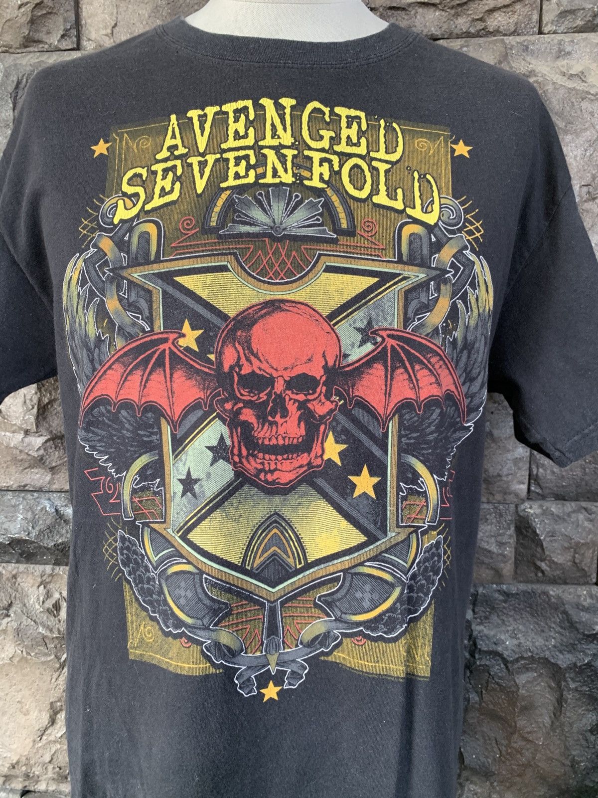 Band Tees × Vintage Vintage Avenged Sevenfold Heavy Metal Band T shirt Size US M / EU 48-50 / 2 - 2 Thumbnail
