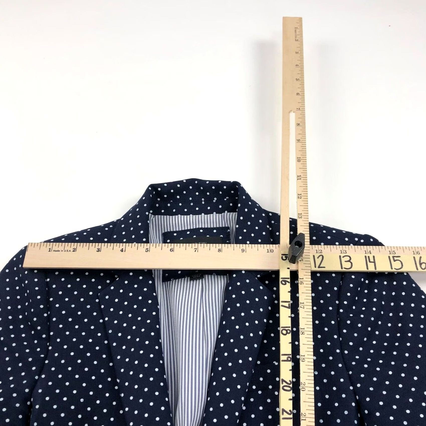J.Crew J.Crew REGENT Blazer Jacket blue Polka Dot 100% Linen Button Business 4 Size S / US 4 / IT 40 - 5 Thumbnail