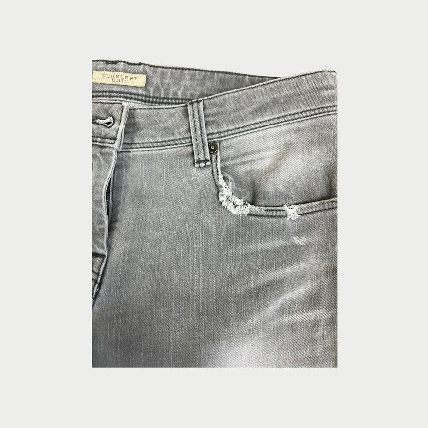 Burberry Burberry Brit | Kensington Skinny Low-Rise Gray Jeans | 26 Size 26" / US 2 / IT 38 - 8 Thumbnail