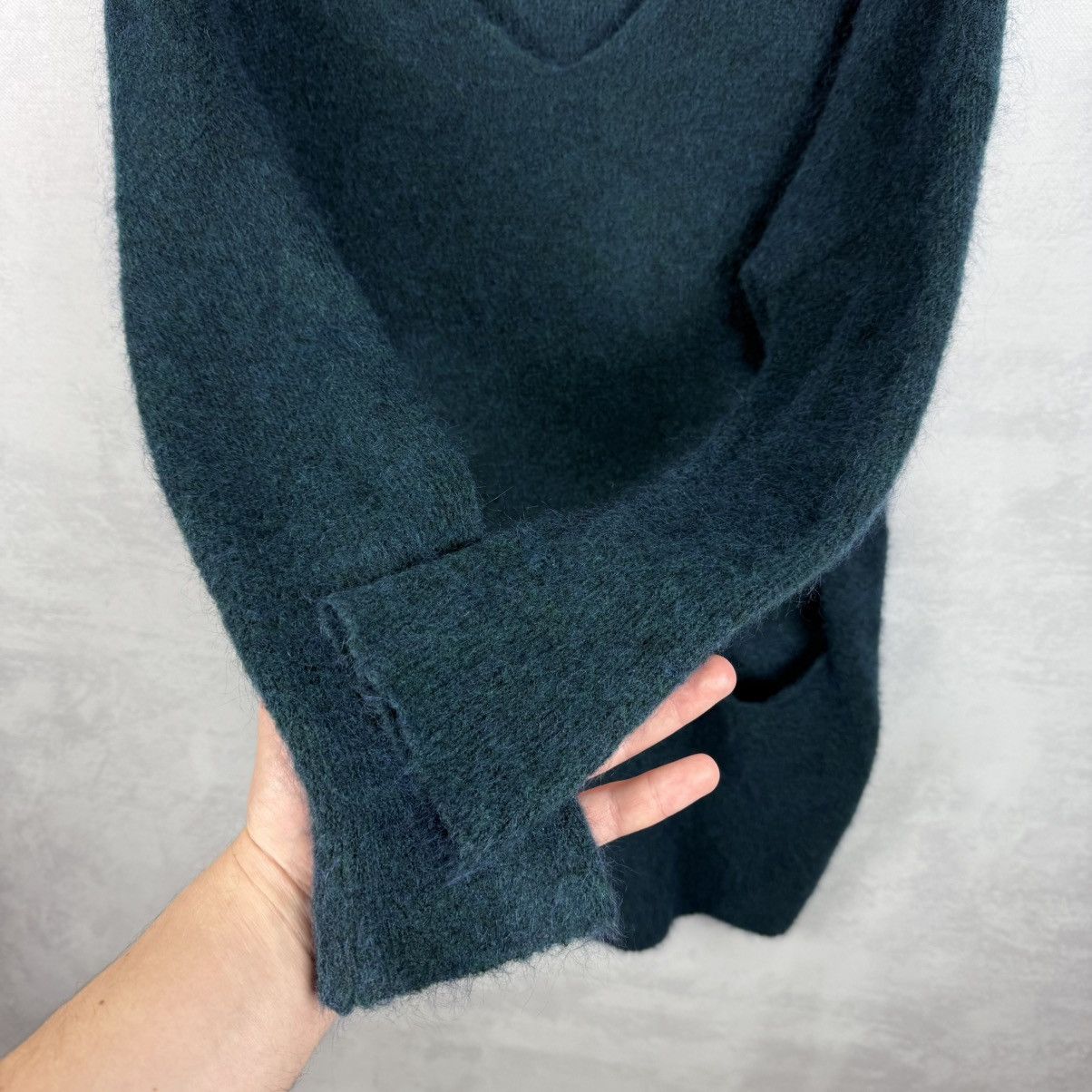 Sarah Pacini Sarah Pacini V-Neck Mohair-Merino Wool Long Sweater Size OS Size ONE SIZE - 7 Thumbnail