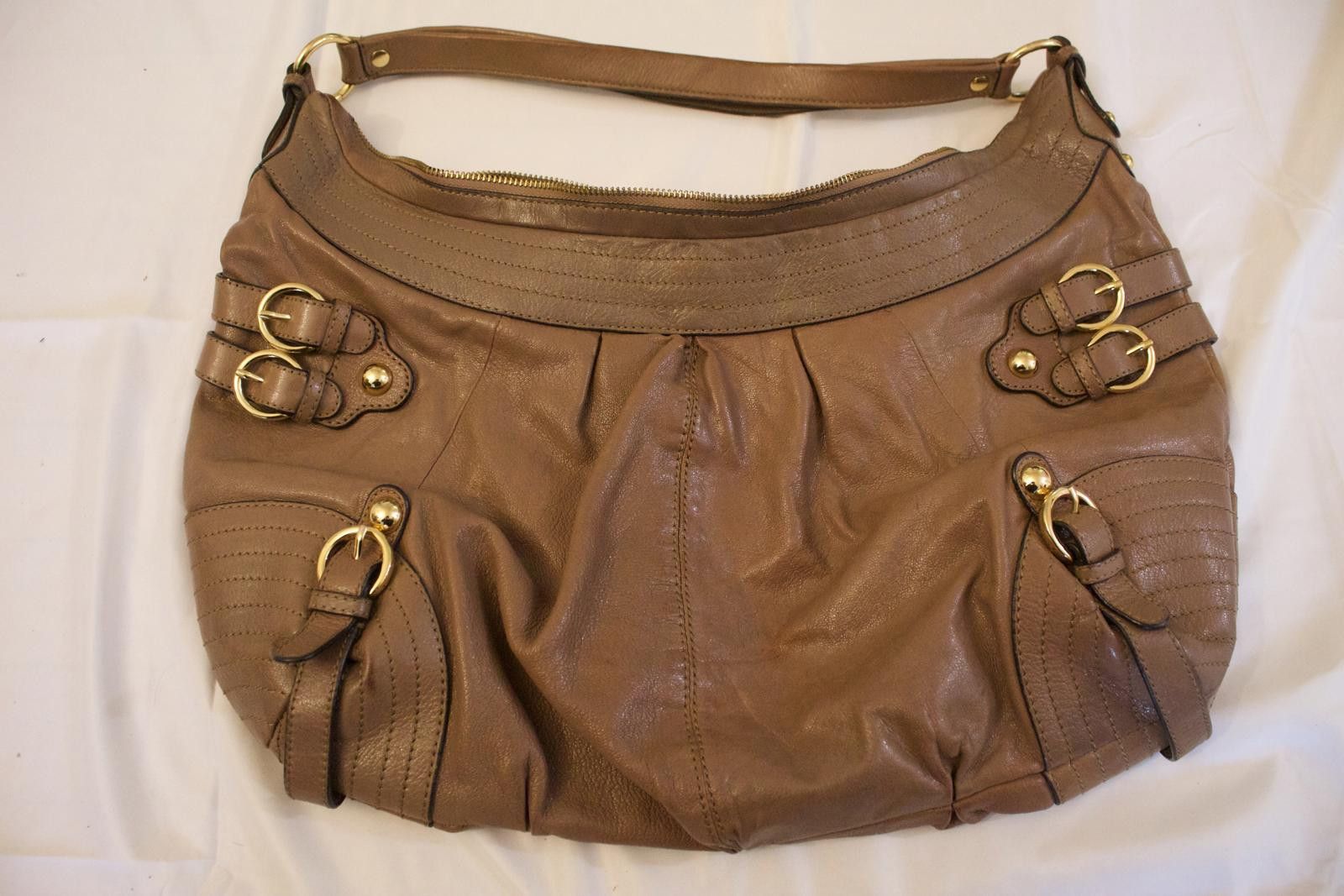 Other Hype Stylish Brown Handbag with Gold Accents Size ONE SIZE - 1 Thumbnail