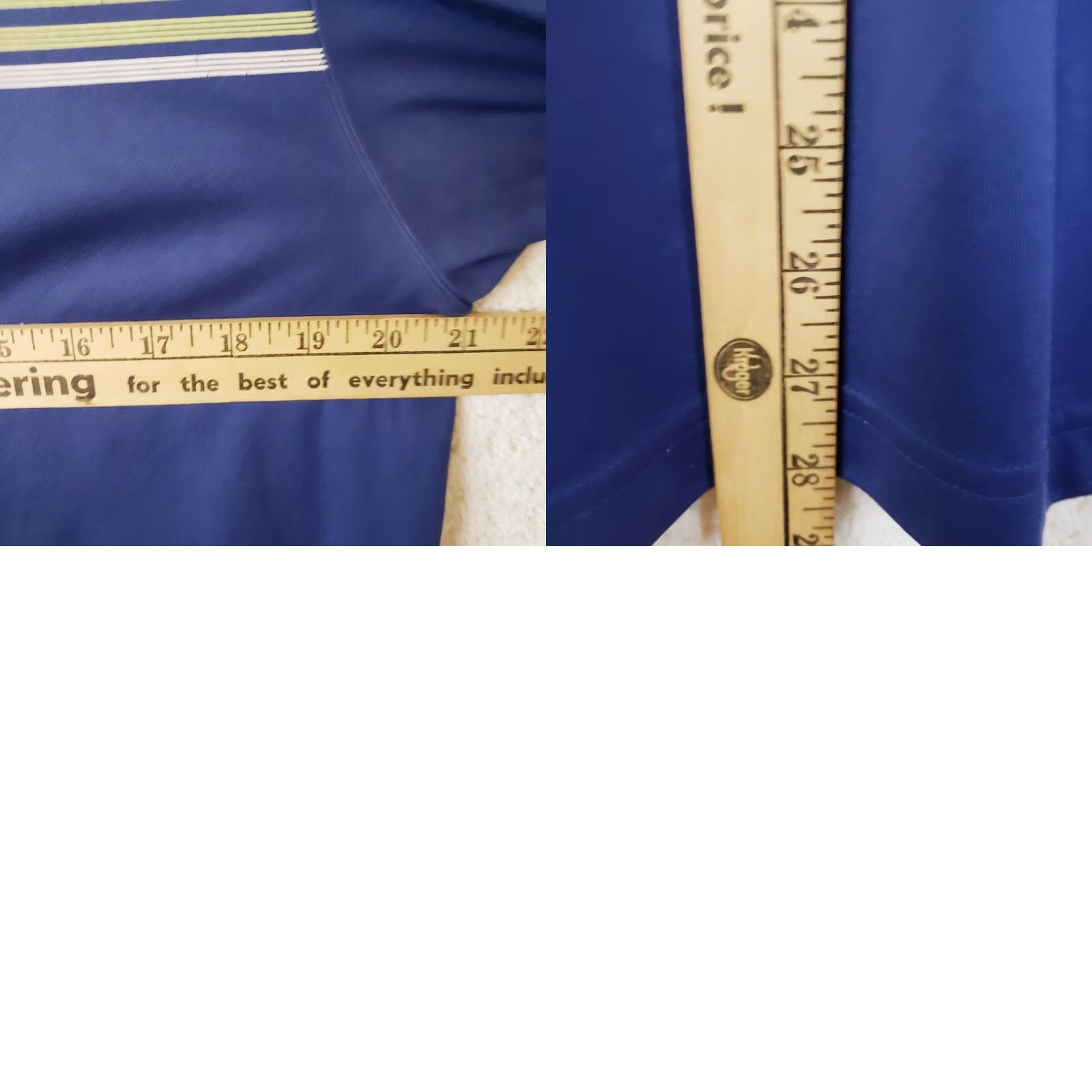 Vintage Jack Nicklaus Polo Shirt Mens M Blue Striped Golden Bear StayDri Golf Shirt Size US M / EU 48-50 / 2 - 9 Thumbnail