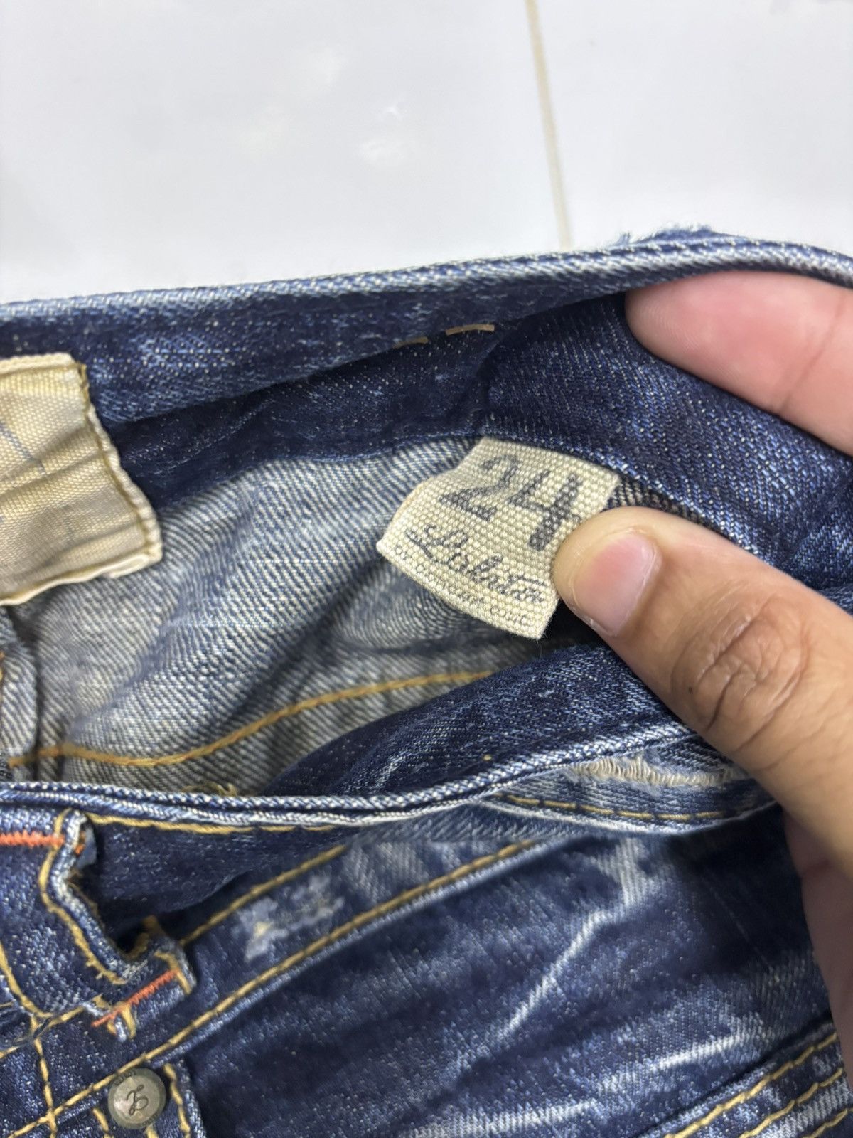 Japanese Brand Vintage Lolita Flared Bootcut Distressed Denim Jeans Size 25" / US 0 / IT 36 - 10 Thumbnail