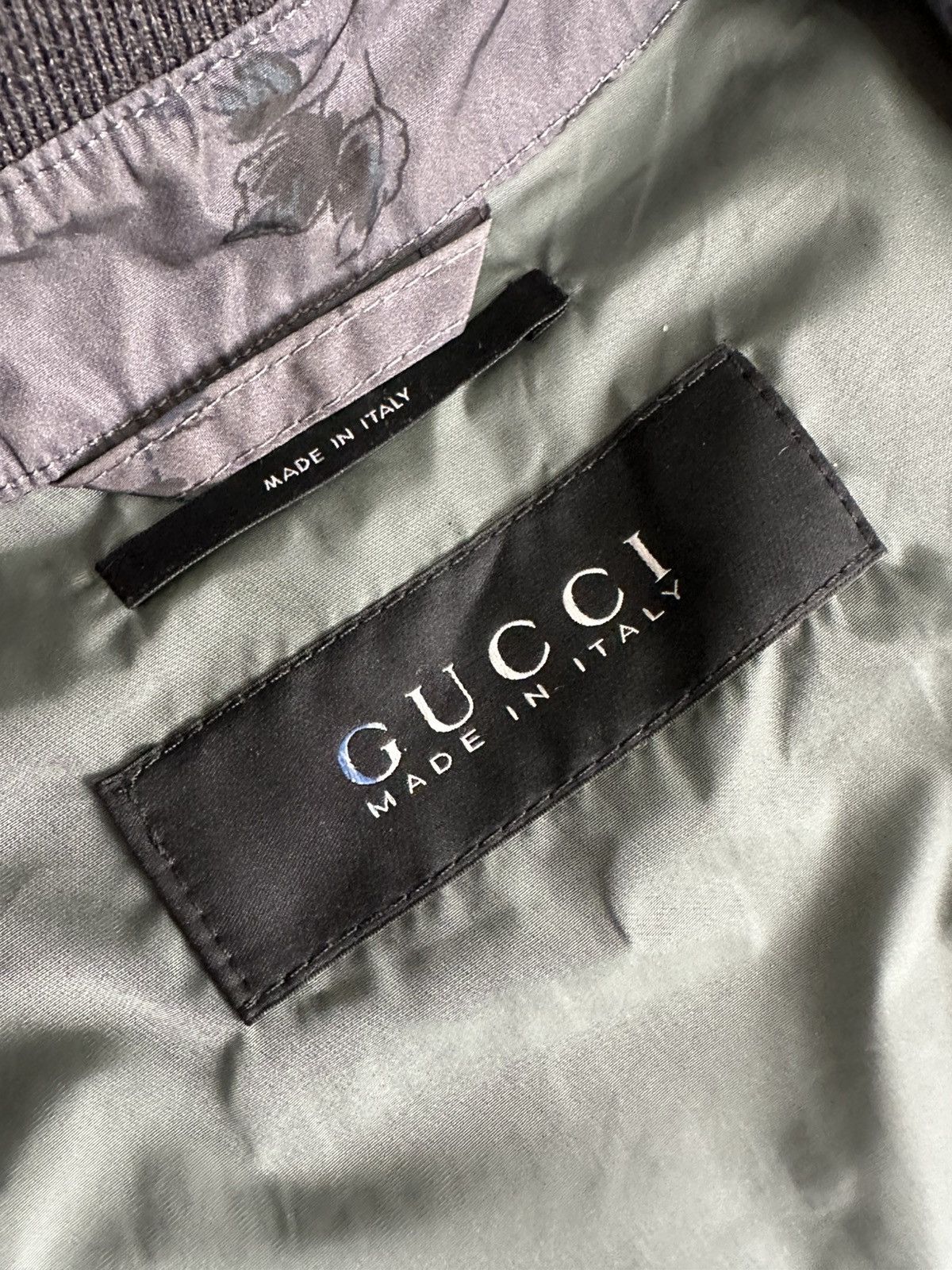 Gucci Gucci - Frida Giannini 2012 Floral Print MA-1 Bomber Jacket Size US S / EU 44-46 / 1 - 11 Thumbnail