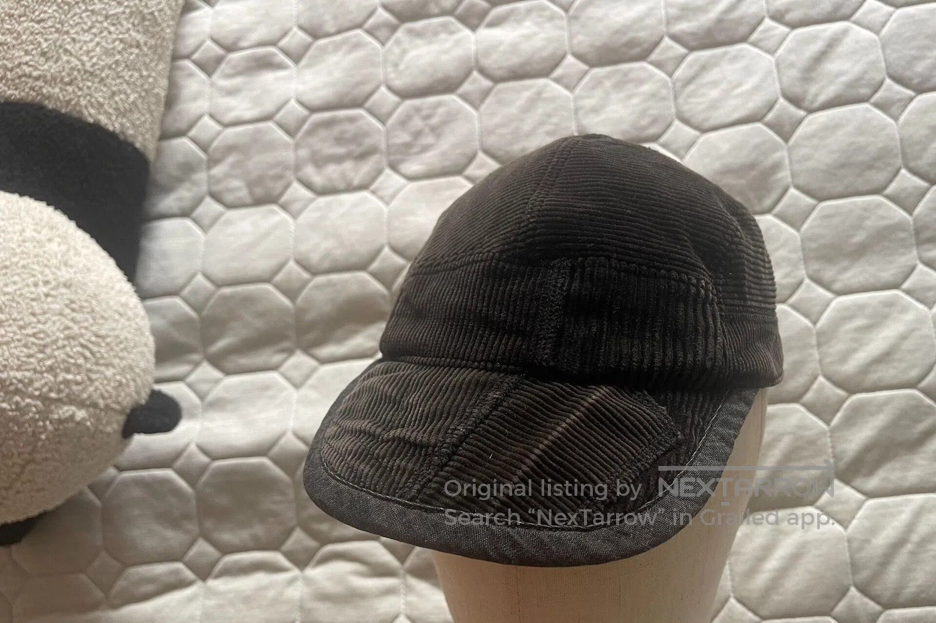 Porter Classic stylish black corduroy cap with unique shape. Size ONE SIZE - 7 Thumbnail