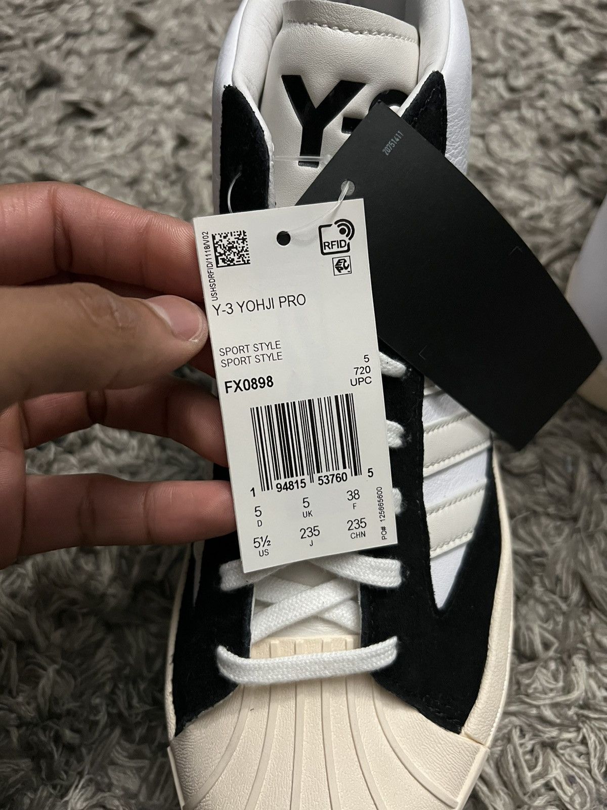 Adidas × Y-3 × Yohji Yamamoto Adidas Y-3 Yohji Pro - cloud white/bold blue Size US 5.5 / EU 38 - 9 Thumbnail