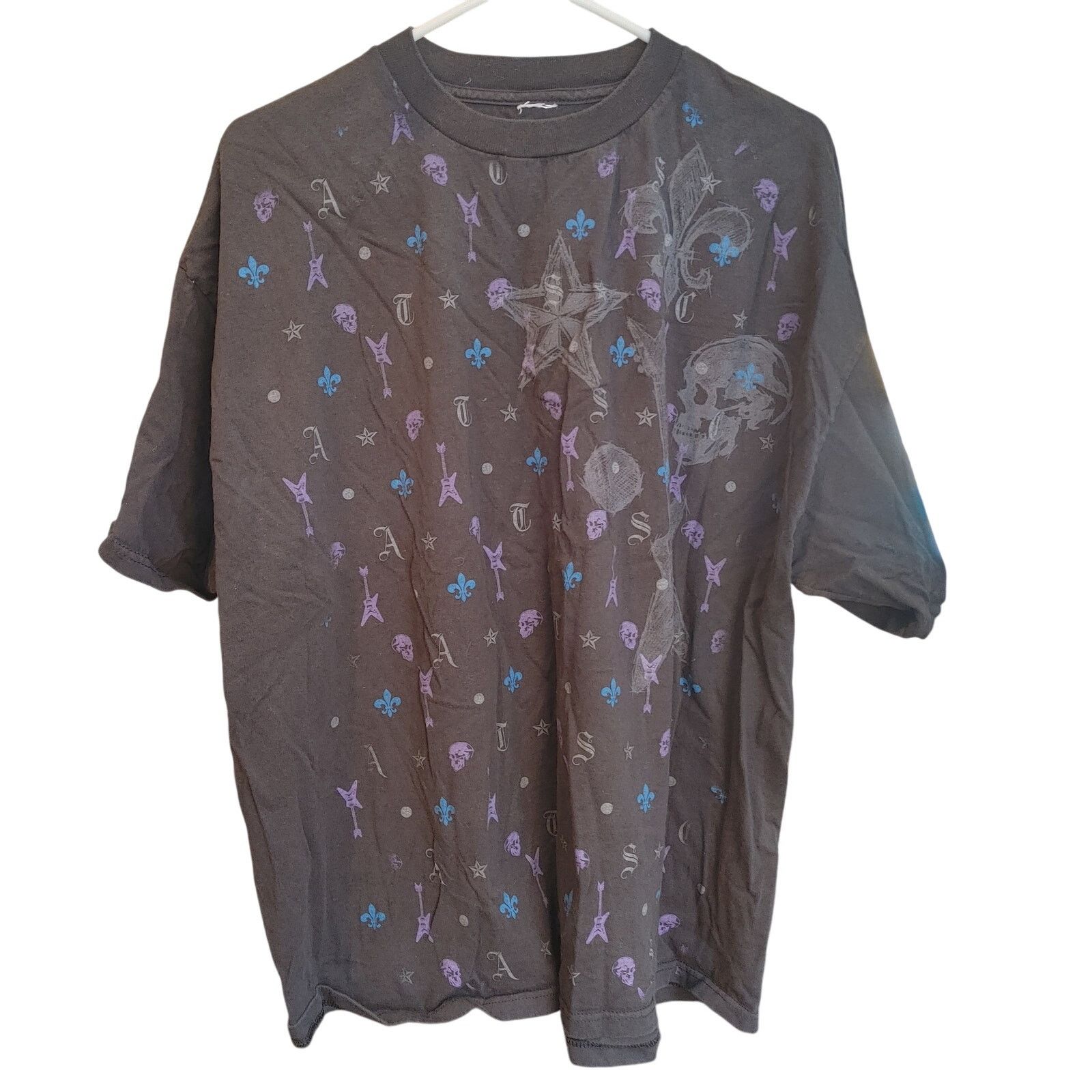 Other Atsc Men's XXL Dark Gray Guitars + Stars Graphic Tee Size US XXL / EU 58 / 5 - 1 Thumbnail