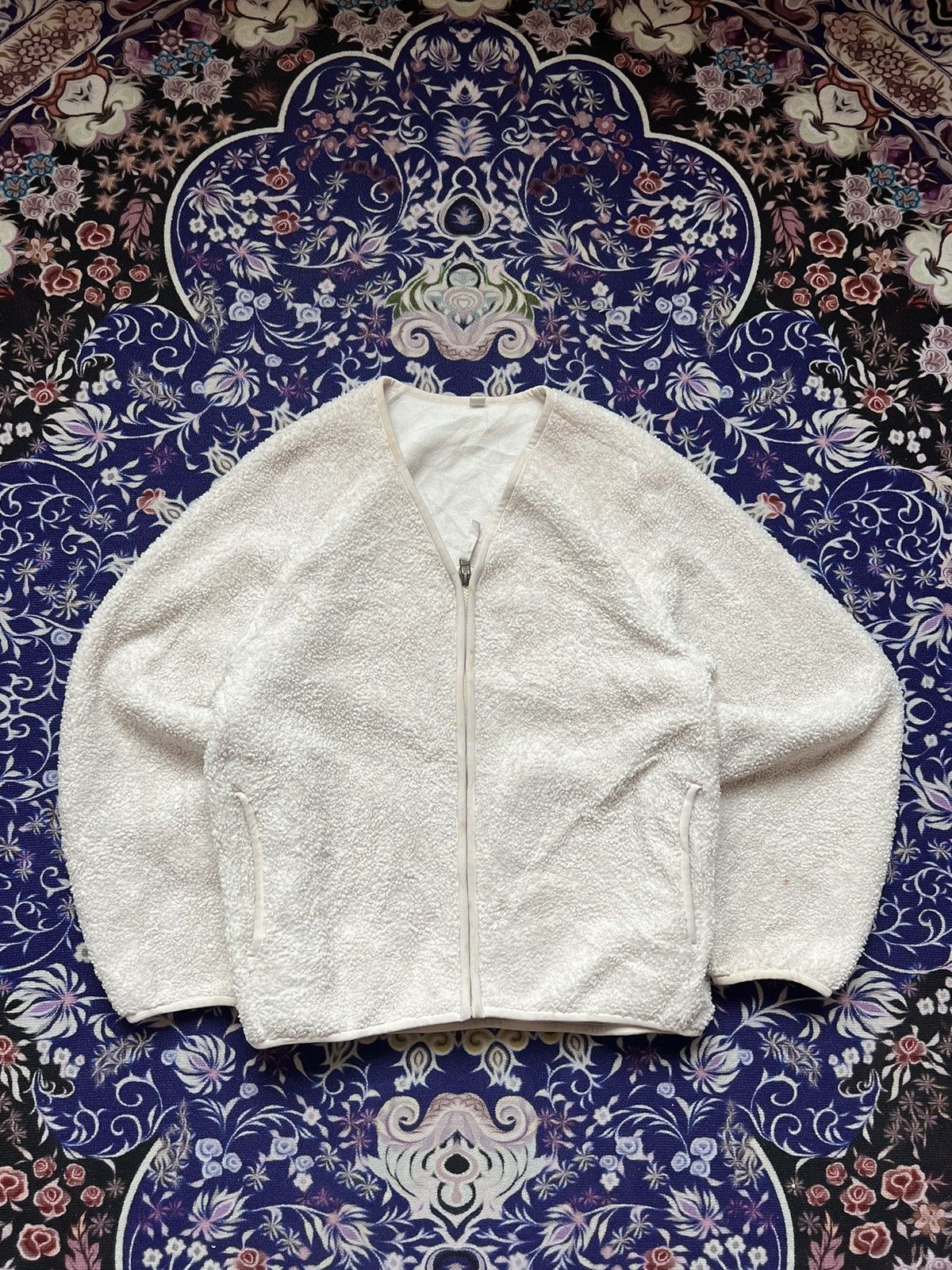 Uniqlo Uniqlo Cropped Cardigan Sherpa Fleece Jacket Size L / US 10 / IT 46 - 1 Thumbnail