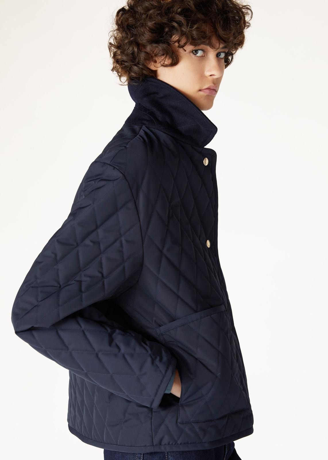 Loro Piana o1srvl11e0125 FAO0597 Yasu Blouson Jacket in Navy Blue Size XS / US 0-2 / IT 36-38 - 2 Thumbnail