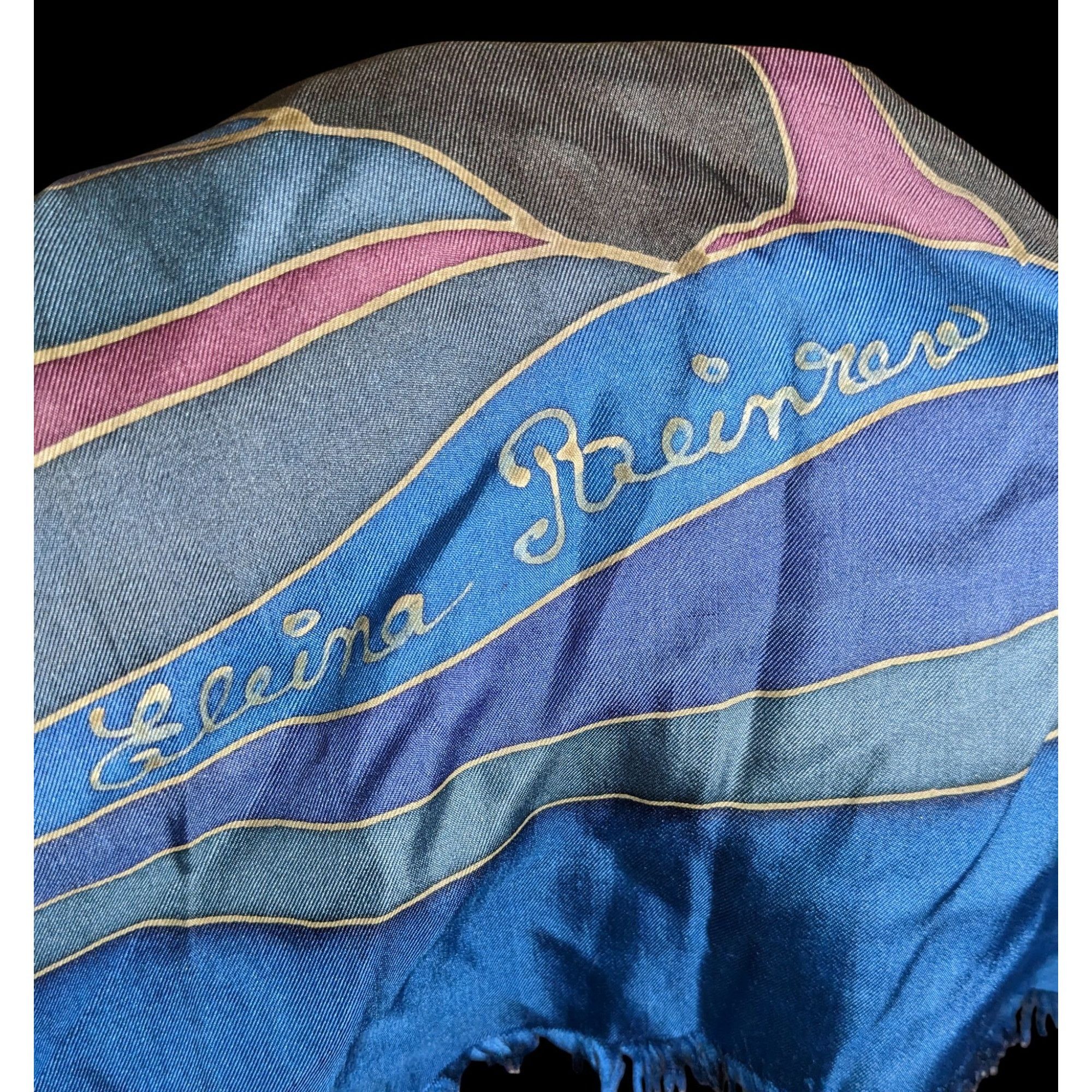 Other Vintage Signed Hand Painted Silk Scarf With Trees Size ONE SIZE - 3 Thumbnail