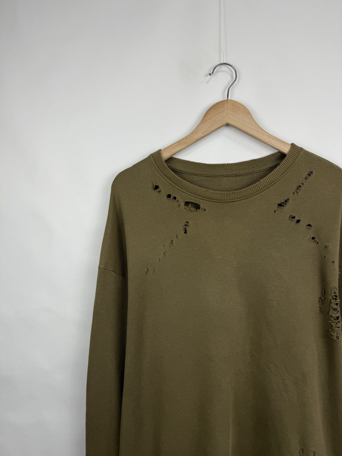 Japanese Brand 🇺🇸 VTG Opium Avant Garde Sweatshirt Distressed Japan kapital Size US L / EU 52-54 / 3 - 3 Thumbnail