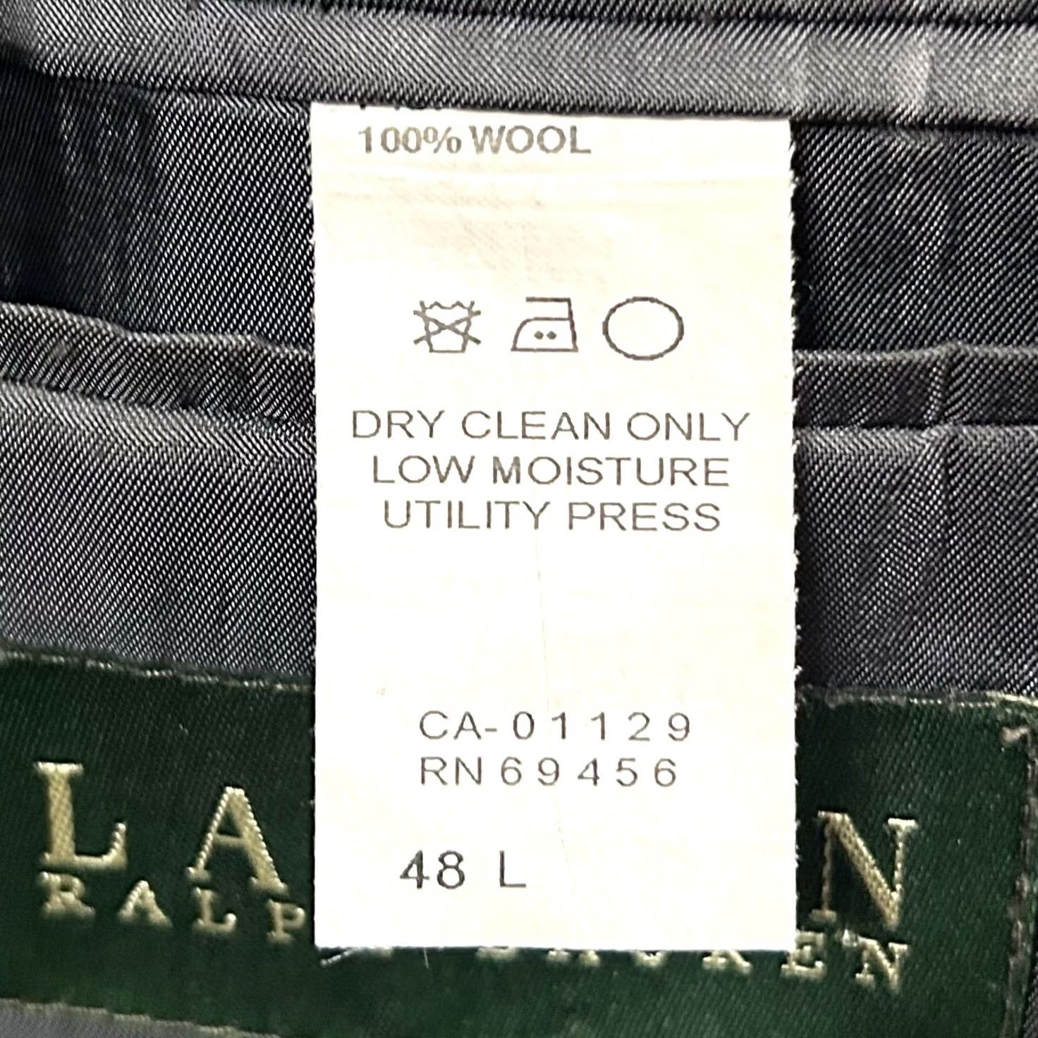 Ralph Lauren Ralph Lauren LRL SPORT COAT 48L Wool Knit Two-Button Vented Blue Gray Single-Breasted Jacket Mens Regular Size 48 Size US XS / EU 42 / 0 - 4 Thumbnail