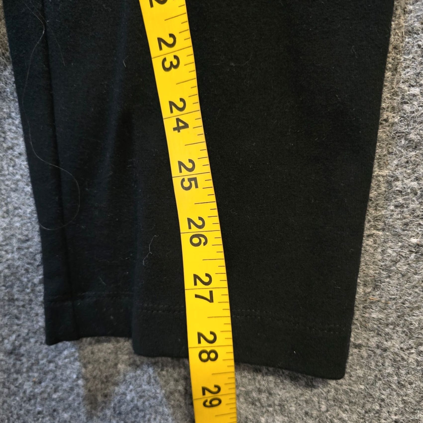 Talbots Talbots Pants Women Petite Small Black Relaxed Pull On Sweatpants Casual Straight Leg Flat Front Size 28" / US 6 / IT 42 - 7 Thumbnail