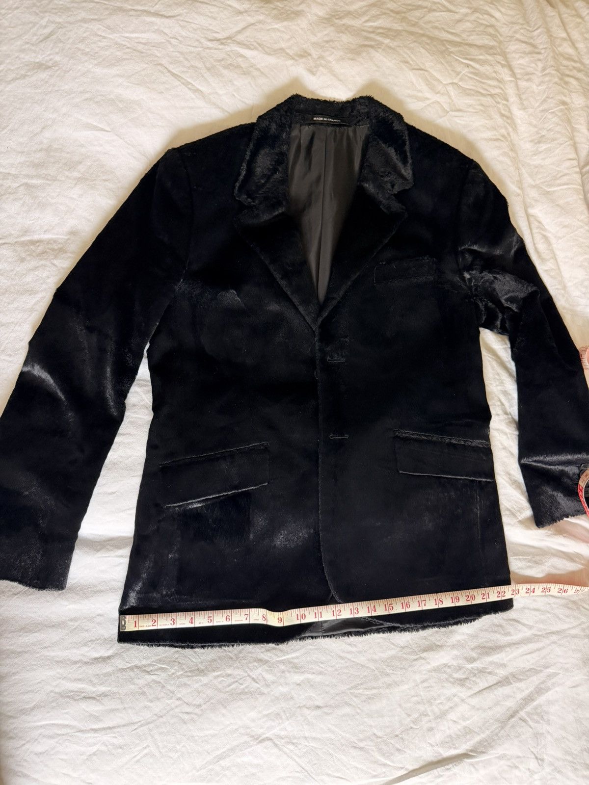 agnes b. Agnes B faux Pony Hair Blazer mens size 50 Size 50R - 17 Thumbnail