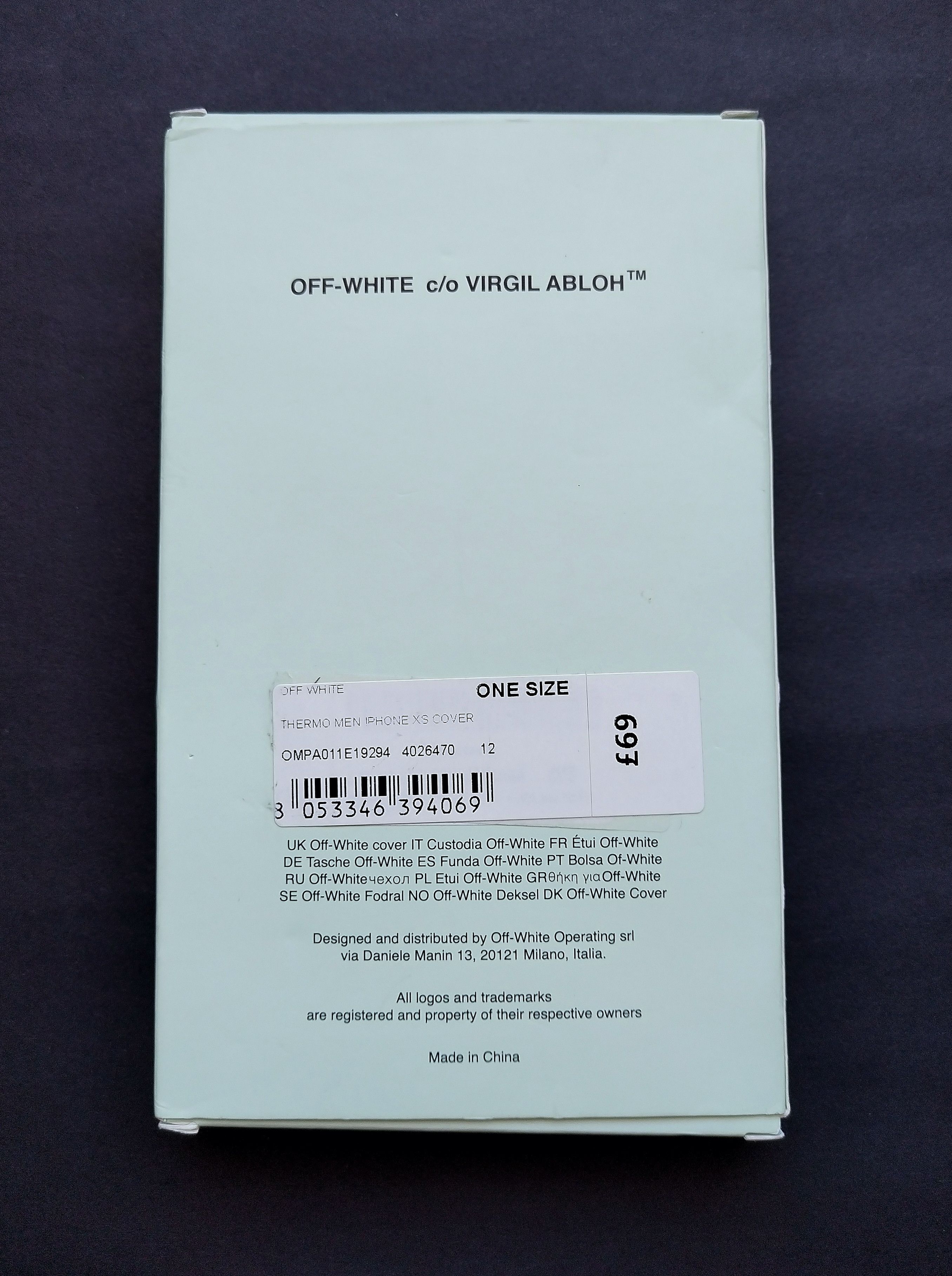 Off-White 'Thermo Man' iphone XS cover Size ONE SIZE - 4 Thumbnail