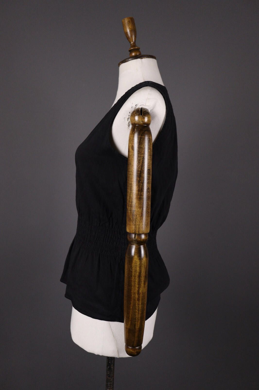Theory Theory Black Linen Designer Tank Top Shirt Blouse Size S Size S / US 4 / IT 40 - 4 Thumbnail