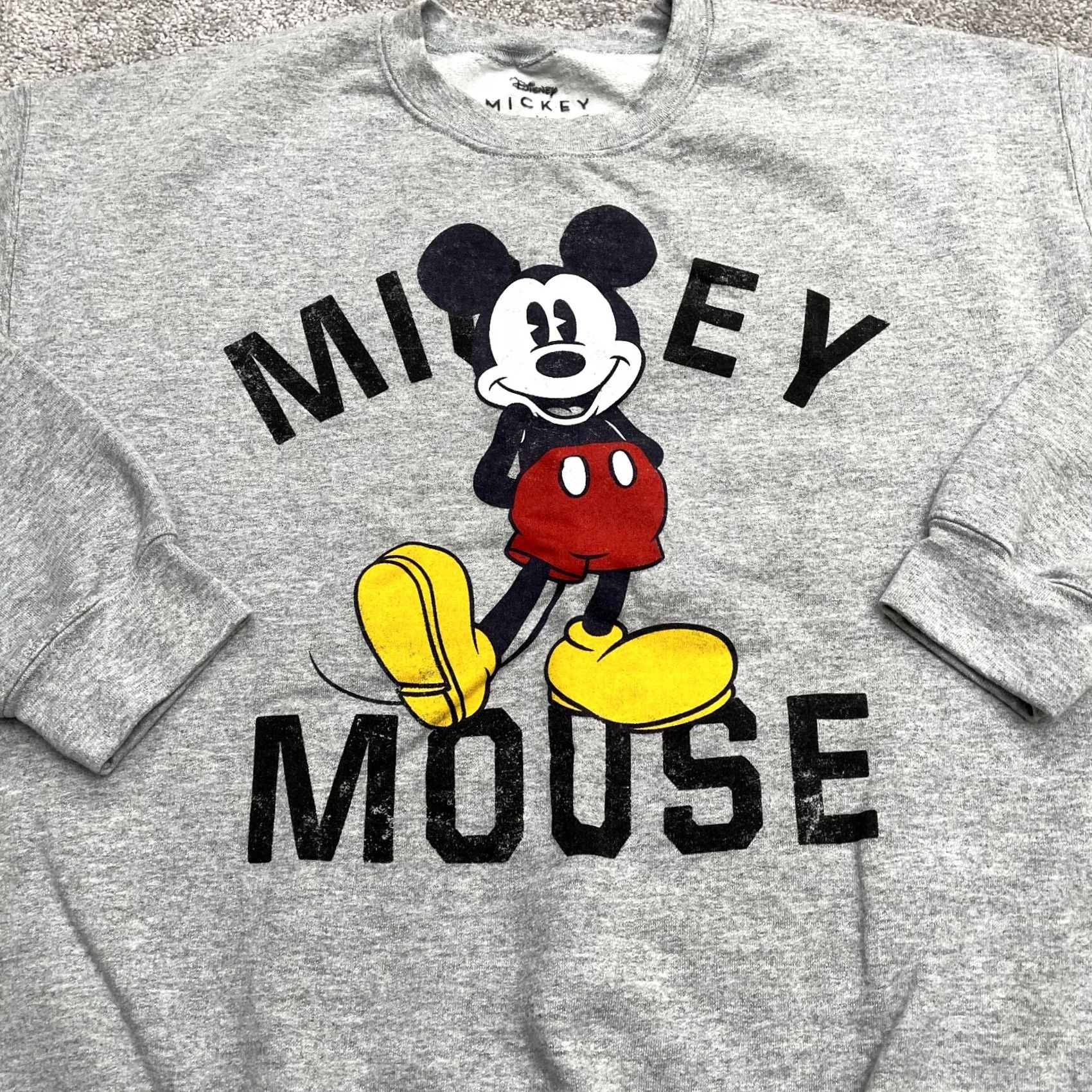 Disney Disney Mickey Mouse Sweatshirt Unisex 1X Gray Crew Neck Pullover Graphic Casual Size US XL / EU 56 / 4 - 3 Thumbnail