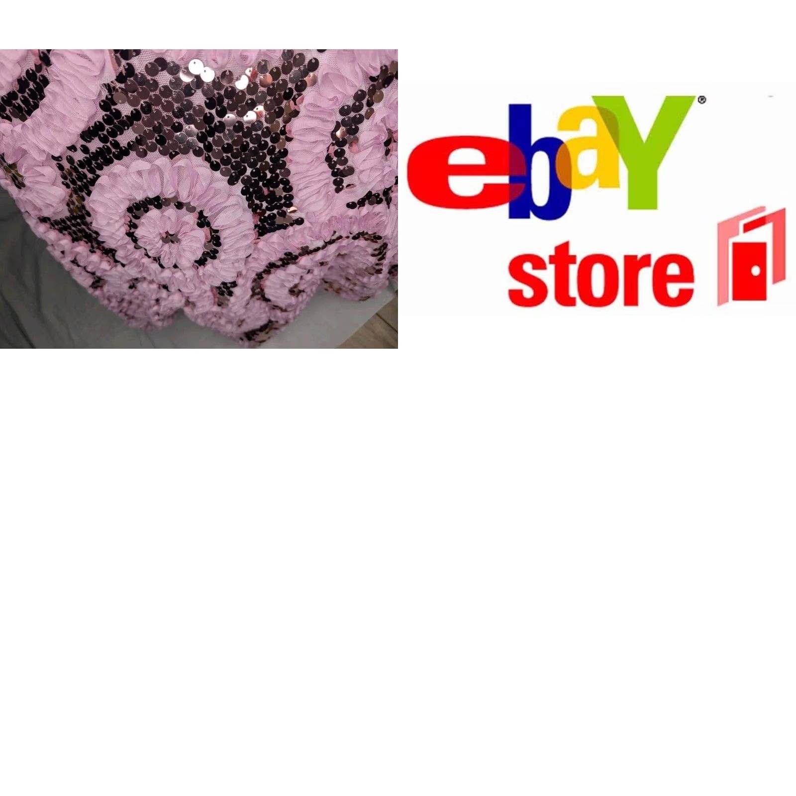 Vintage WOW PROM & PAGEANT Embellished Strapless Gown - Pink, 6, Adult Women, Long Formal Dress, Ball Gown, Quinceanera, Prom, Wedding, Beaded, Sequins Size M / US 6-8 / IT 42-44 - 9 Thumbnail