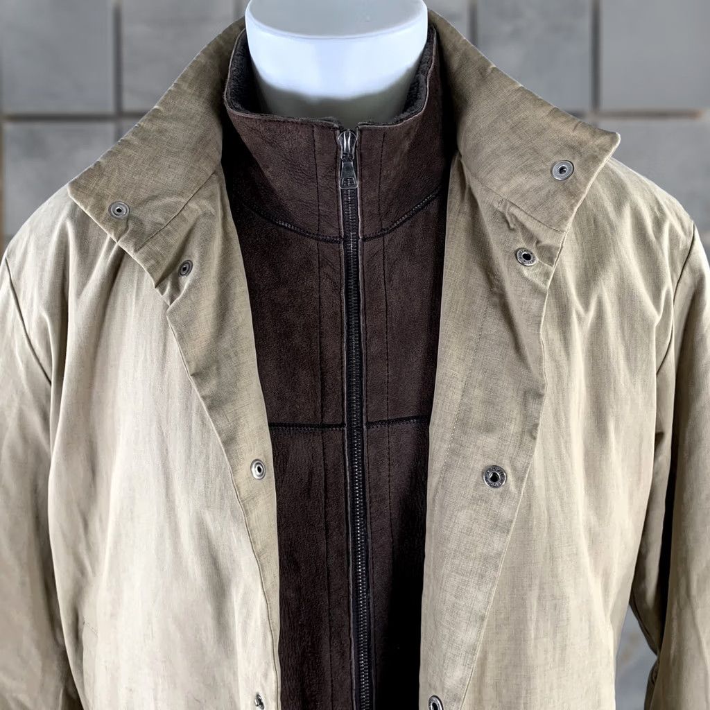 Jil Sander JIL SANDER Jacket M Beige Brown Cotton Layered Suede Lined Jacket Mens Italy Size US M / EU 48-50 / 2 - 1 Thumbnail