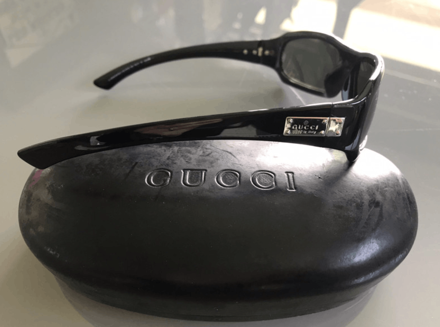 Gucci Gucci Sunglasses 1998 Mask Shield Sport Bike Pop Vintage Size ONE SIZE - 1 Thumbnail