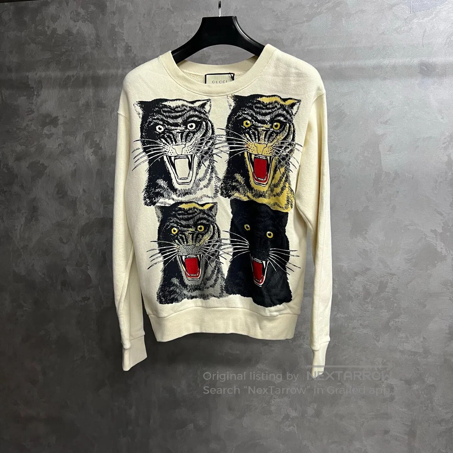 Gucci Guicci patterned printed round-neck casual long-sleeve hoo Size US XXS / EU 40 - 1 Thumbnail