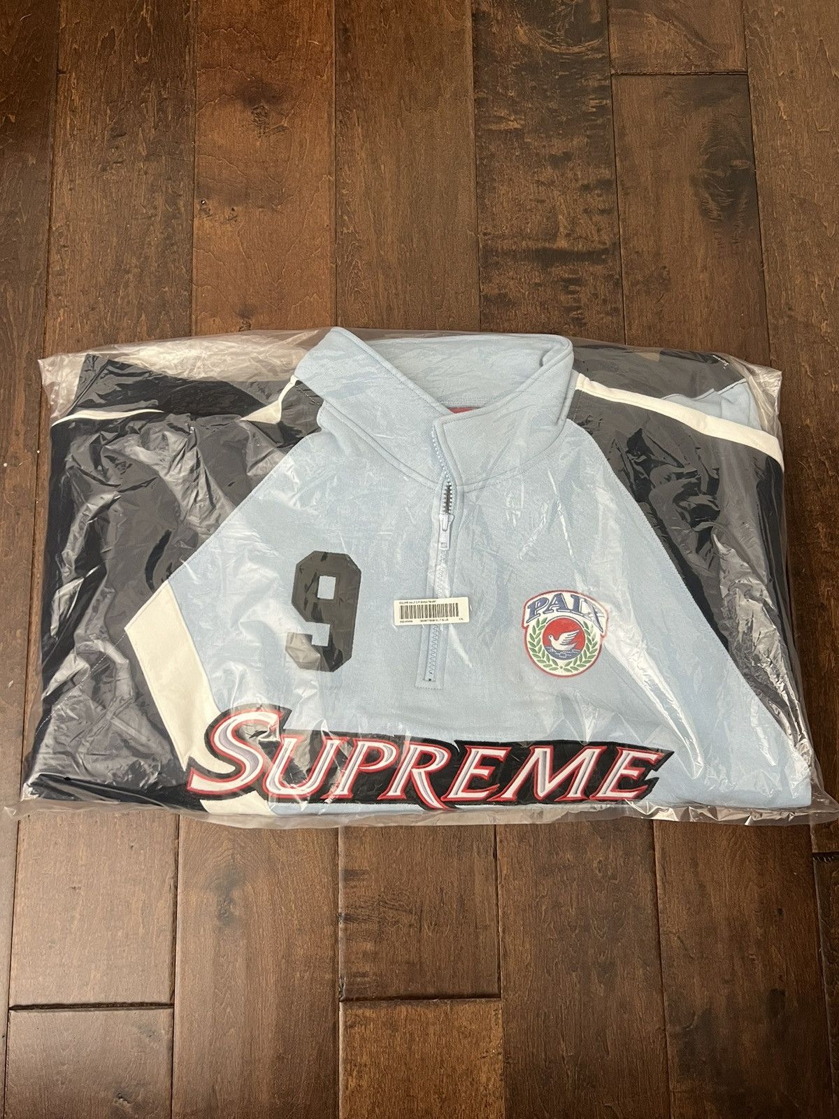 Supreme Supreme SS24 Equipe Half Zip Sweatshirt Blue Size XXL New 