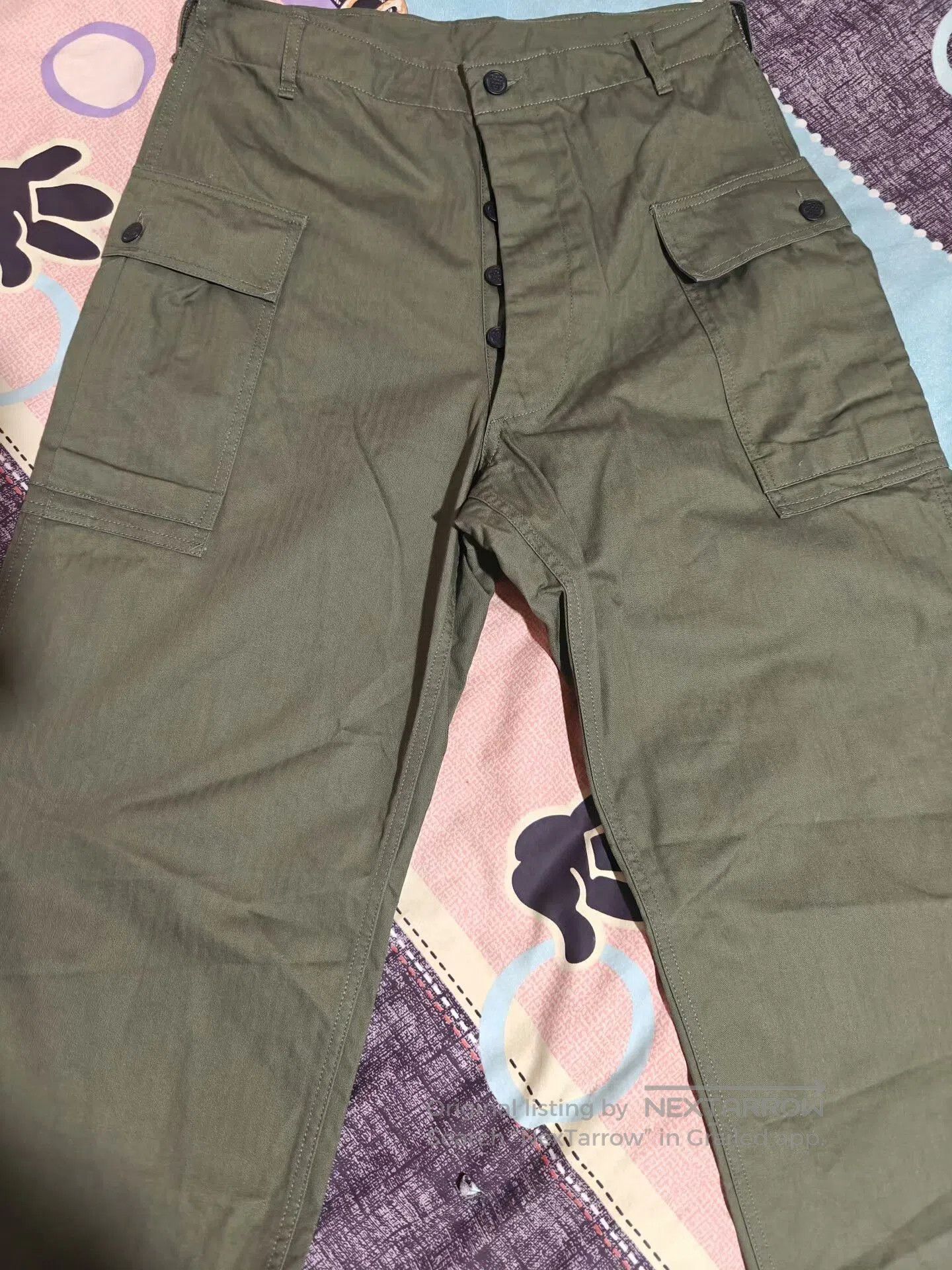 Vintage WWII Army Herringbone P43 Pants. Size US 34 / EU 50 - 5 Thumbnail
