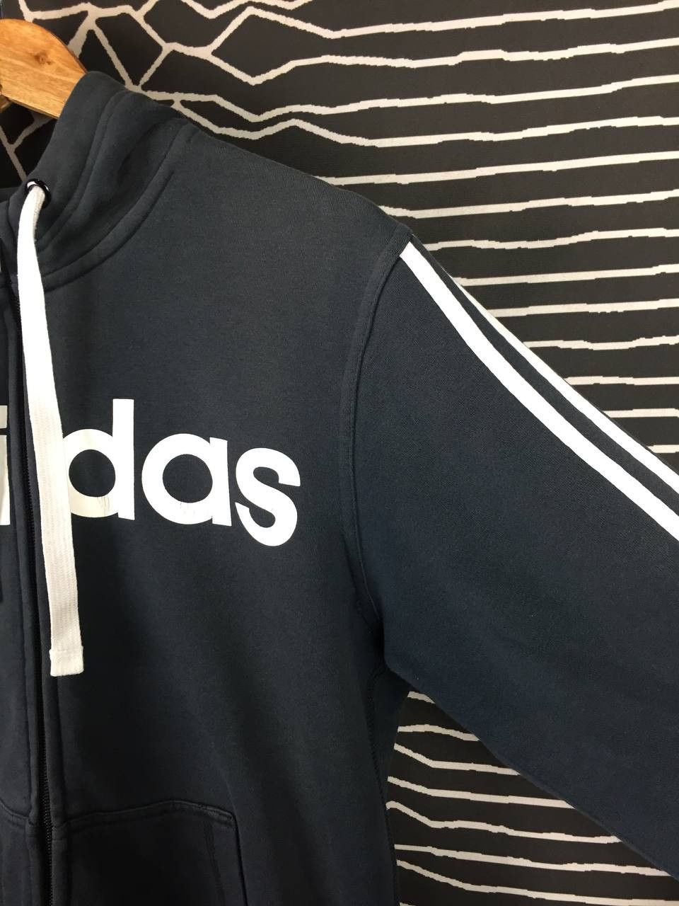 Adidas Adidas Essentials Full Zip Spell Out Logo Hoodie Size US S / EU 44-46 / 1 - 7 Thumbnail