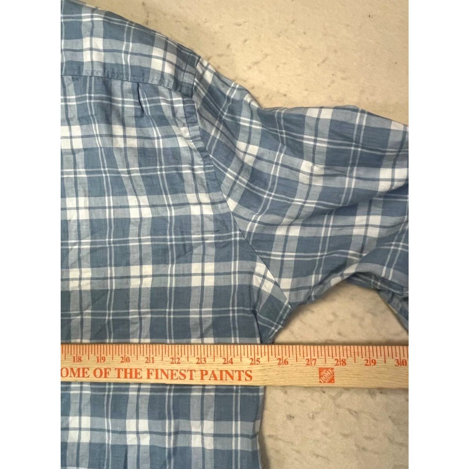 Faherty Faherty Flannel Shirt Button-Up Long Sleeve Plaid Stretch 2XL Men Blue and White Size US XXL / EU 58 / 5 - 4 Thumbnail