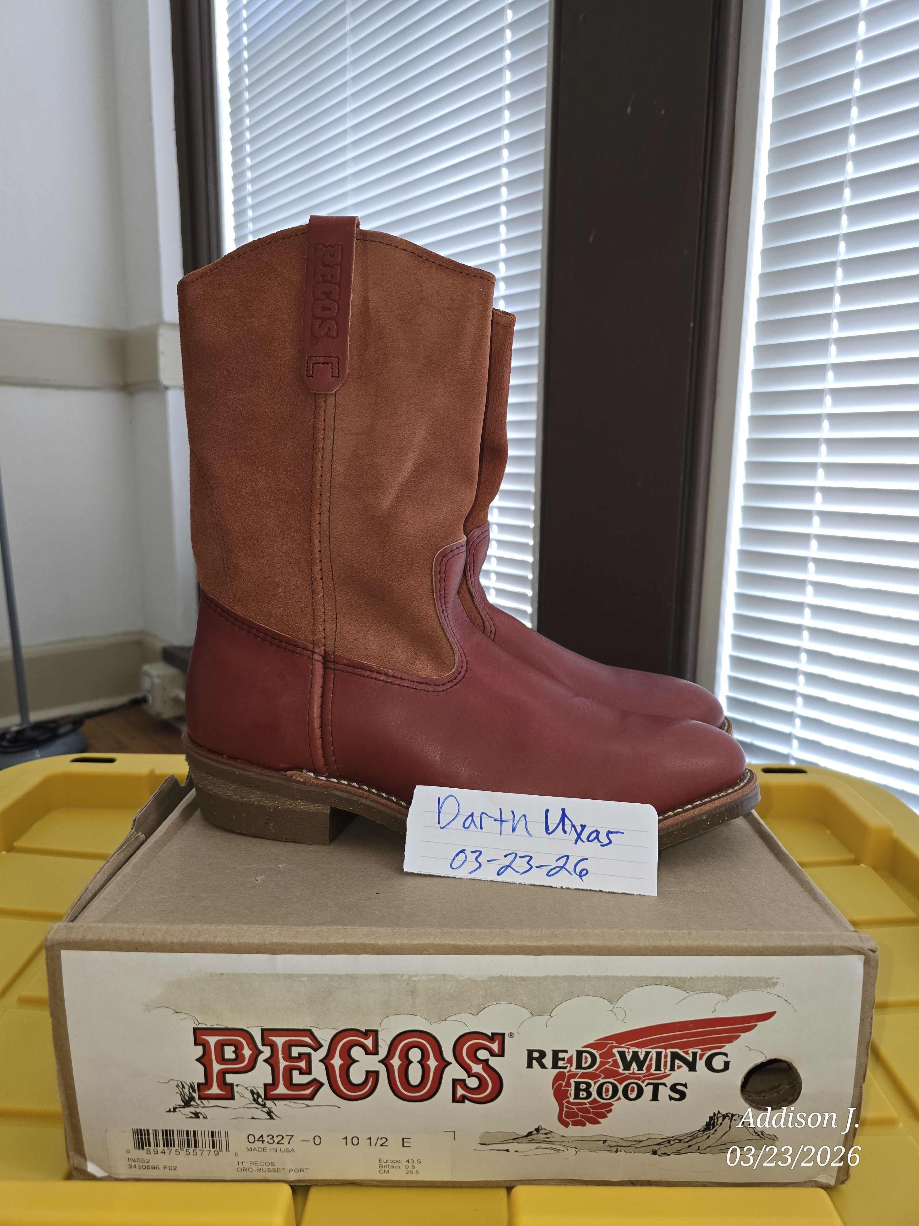 Red Wing 4327 Eat Dust Pecos Size US 10.5 / EU 43-44 - 1 Thumbnail