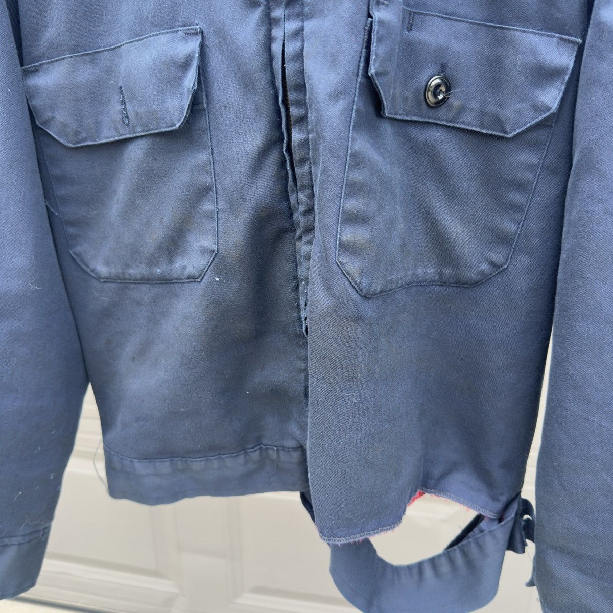 Vintage Thrashed Faded Distressed Union Made Work Jacket ERD Grunge Size US L / EU 52-54 / 3 - 7 Thumbnail