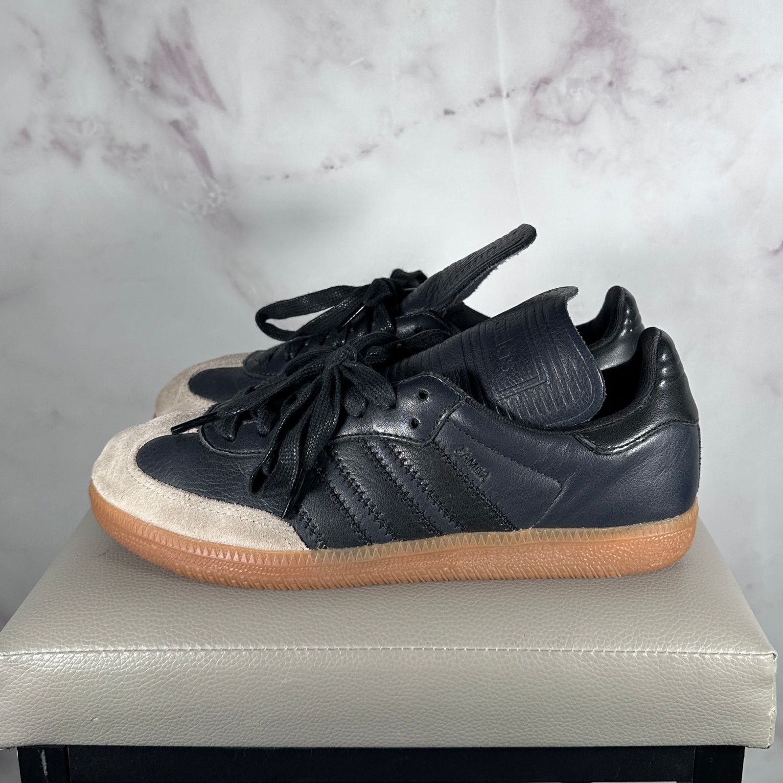 Adidas × Pharrell Sample Humanrace Navy Samba Size US 7.5 / IT 37.5 - 3 Thumbnail