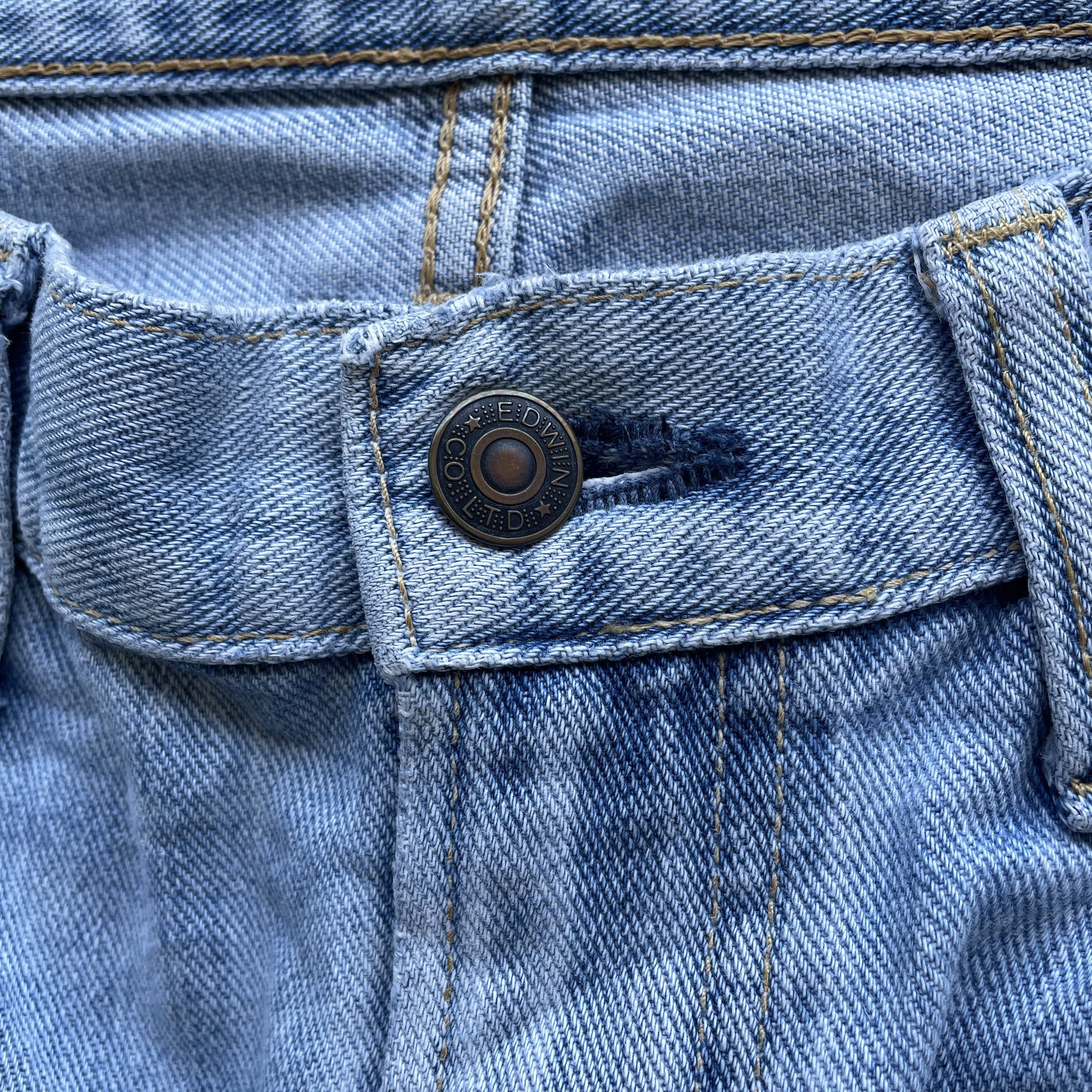 Edwin Vintage Edwin 403 Japan Denim Lightwashed Faded Jeans Pants Size US 32 / EU 48 - 6 Thumbnail