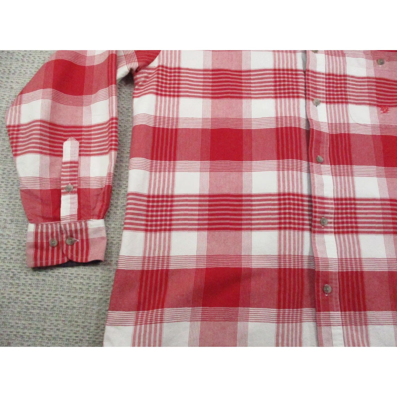 Wrangler Wrangler Shirt Mens XL Red White Plaid Button Down Western Cowboy Size US XL / EU 56 / 4 - 3 Thumbnail