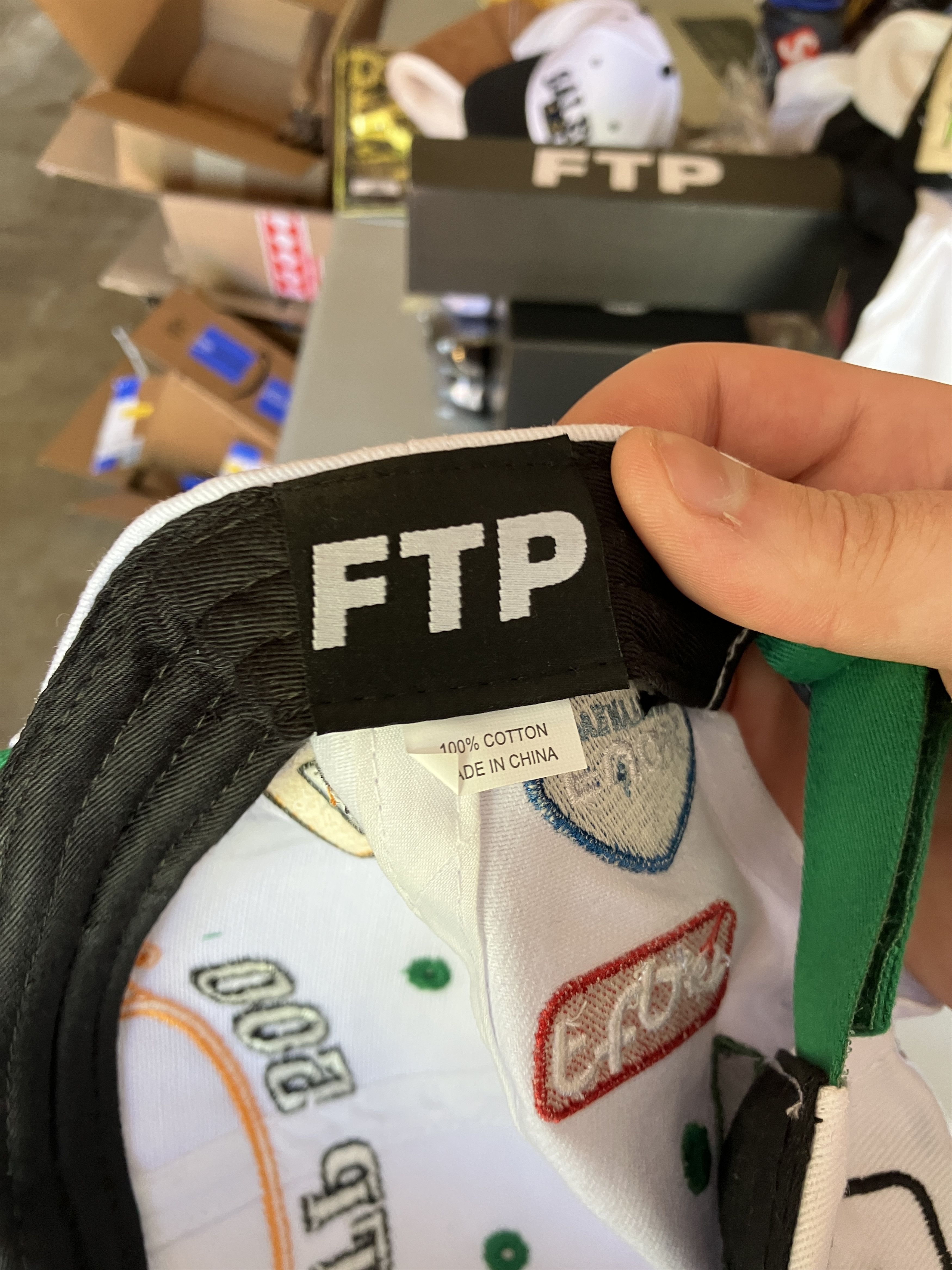 Fuck The Population FTP Raceway 6-Panel Hat - White Size ONE SIZE - 4 Thumbnail