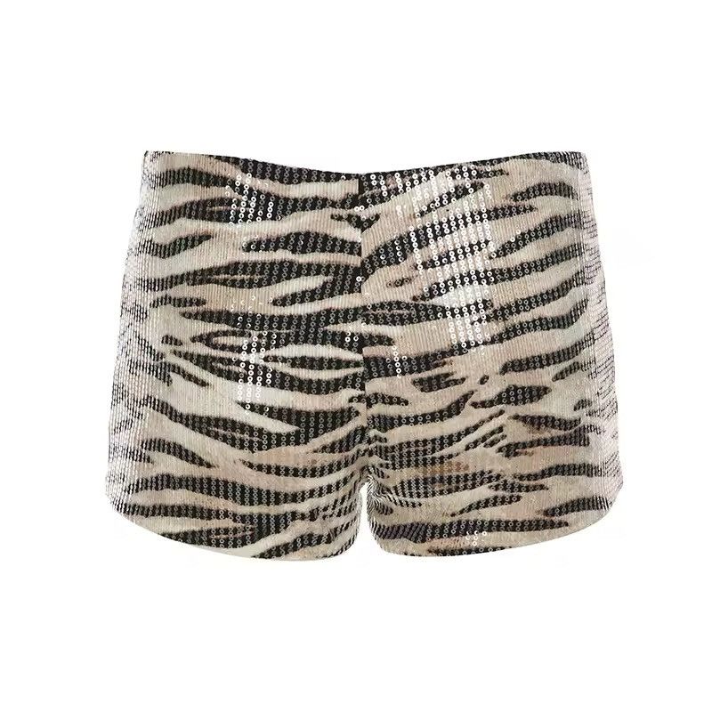 Vintage Leopard Design Mini Y2k Retro Style Shorts Size 27" / US 4 / IT 40 - 3 Thumbnail