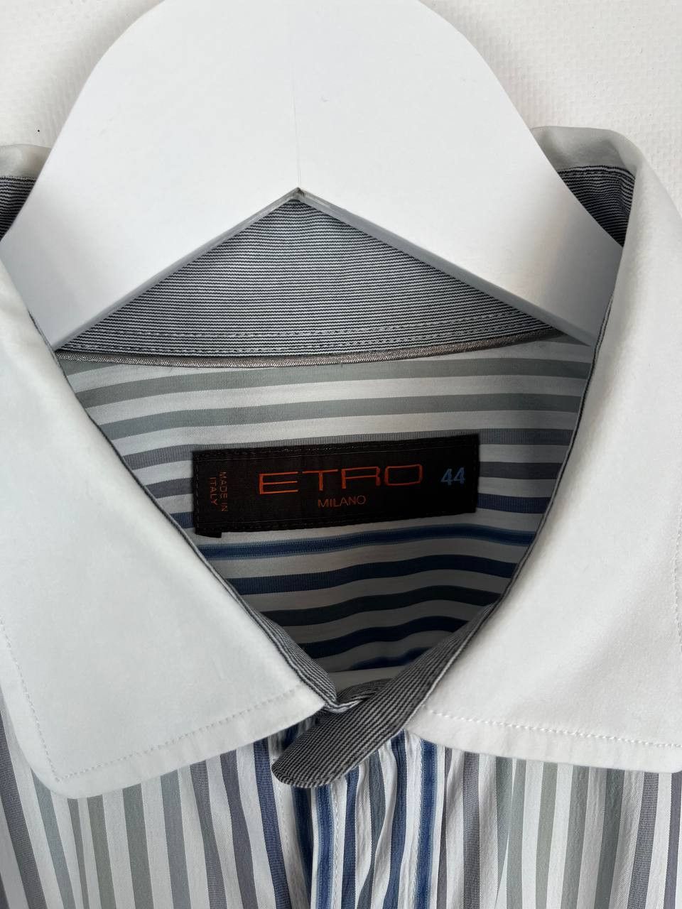 Etro ETRO Milano Mens Multicoloured Striped Dress Shirt Size US XL / EU 56 / 4 - 5 Thumbnail