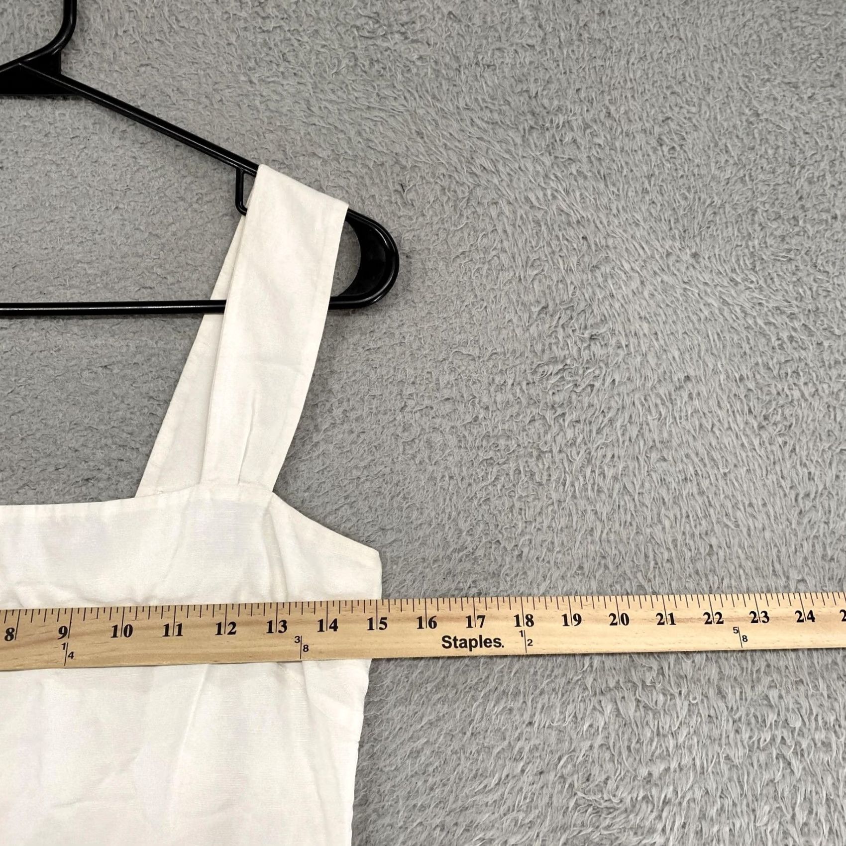 Uniqlo Uniqlo Sundress Womens S White Smocked Square Neck Midi Linen Dress Fit Flare Casual Travel Sleeveless Size S / US 4 / IT 40 - 4 Thumbnail