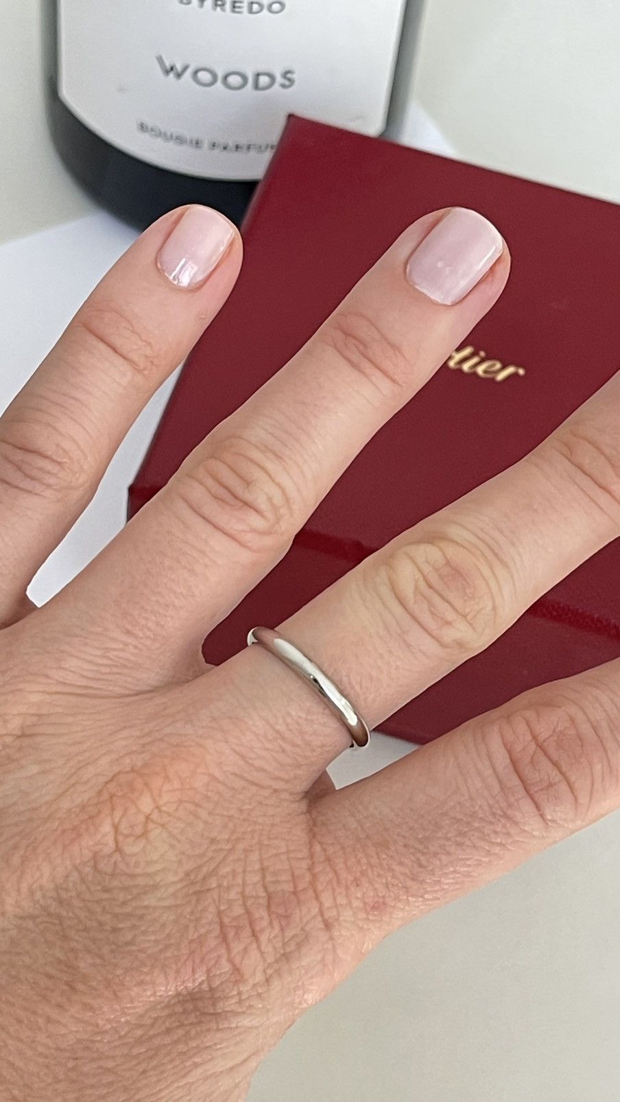 Cartier Cartier 1895 Wedding Band 2.5 mm Platinum 7.25 NEW $1190 Size ONE SIZE - 1 Thumbnail
