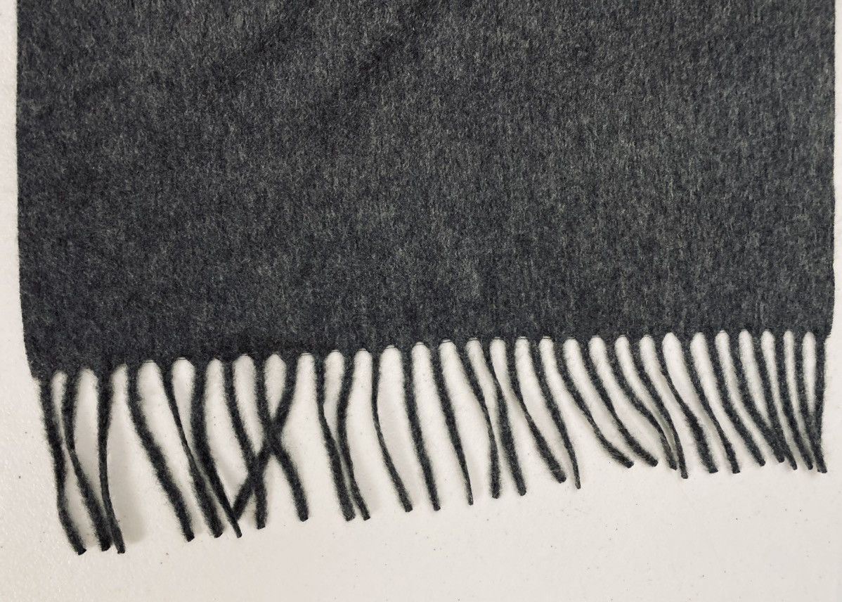 Loro Piana Loro Piana Charcoal Grey Cashmere Unita Scarf Unisex NWT Size ONE SIZE - 9 Thumbnail