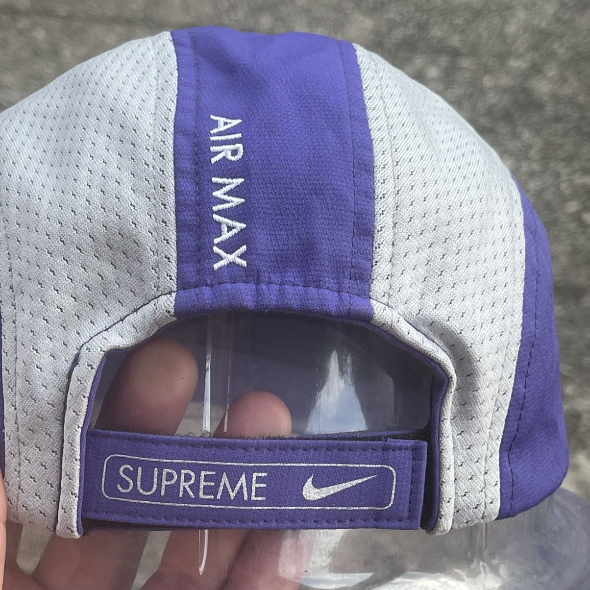 Nike × Supreme Supreme x Nike SS21 Trail Running Hat Purple (KREAM Tag) Size ONE SIZE - 6 Thumbnail