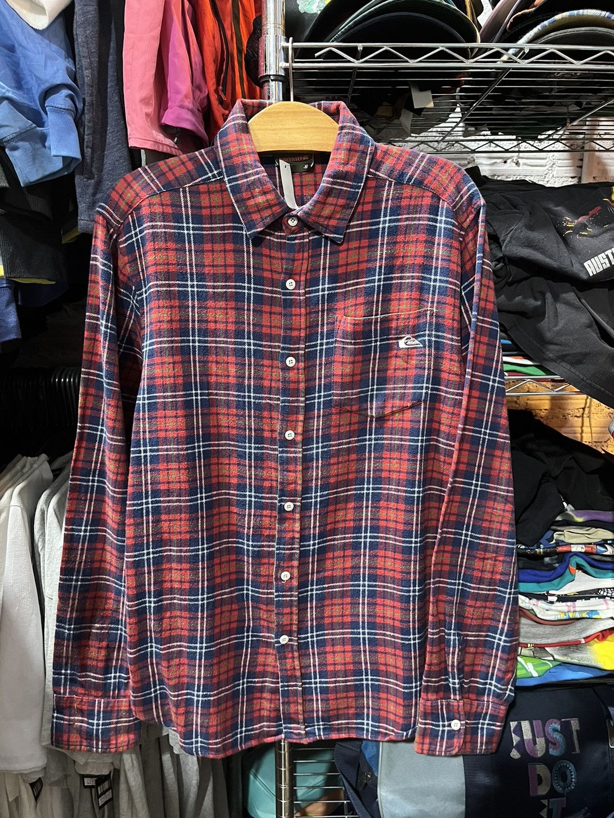 Quiksilver Quiksilver Flannel Shirt Longsleeve Y2K Size US M / EU 48-50 / 2 - 1 Thumbnail
