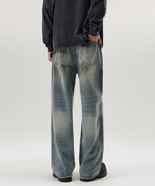 Japanese Brand × Jean American straight dirty dyed graffiti dirtyfit loose jeans Size US 32 / EU 48 - 5 Thumbnail