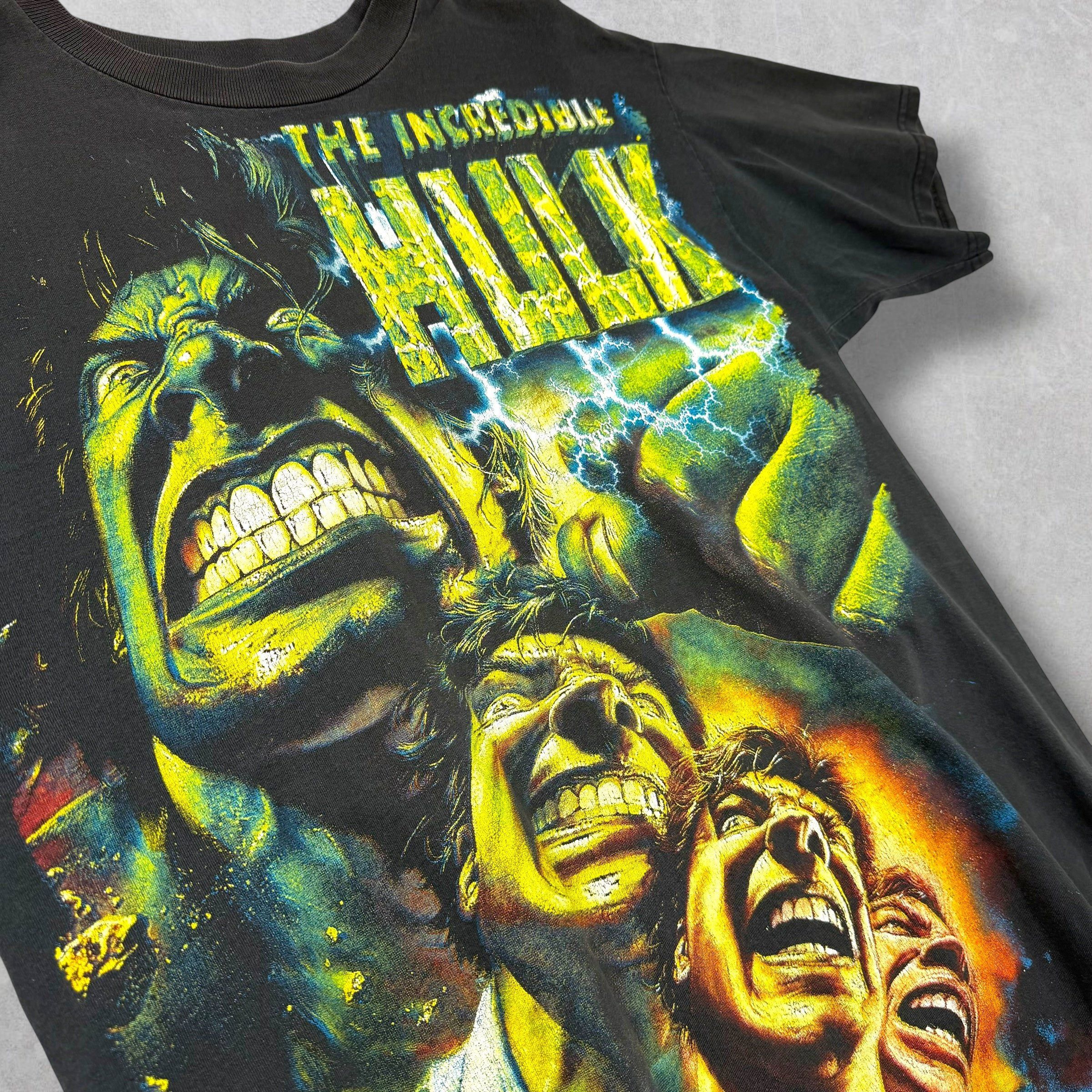 Vintage Vintage 90s Resurreccion The Incredible Hulk Tee XL Size US XL / EU 56 / 4 - 5 Thumbnail