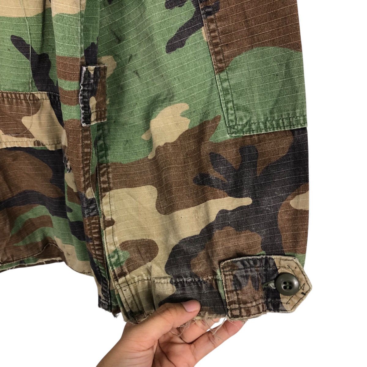 Vintage 📌Vintage Chore Work Jacket Military Us Air Force Camouflage Size US M / EU 48-50 / 2 - 18 Thumbnail