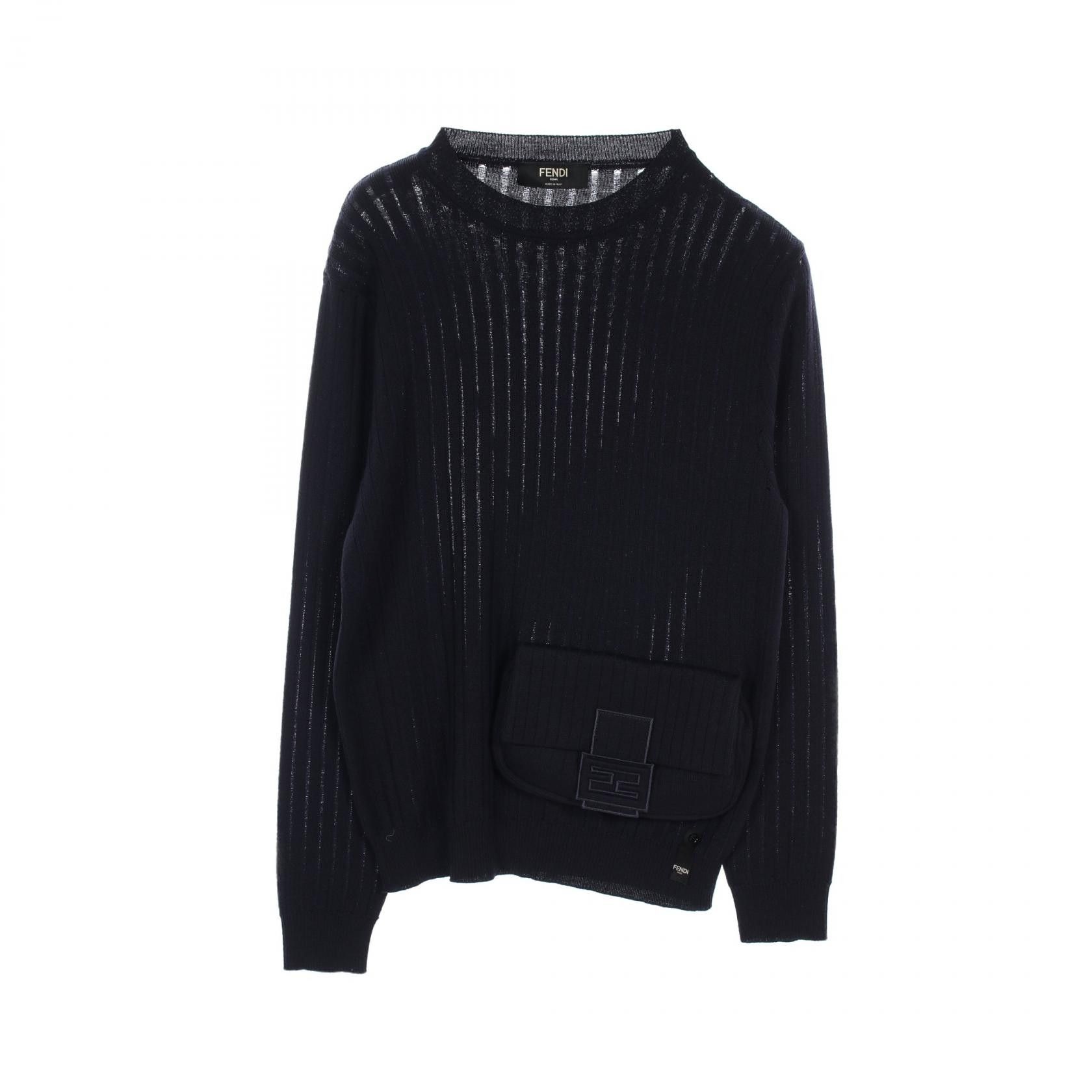 Fendi Fendi Fendi FF logo wool knitwear Textile Tops DUTY FREE for USA Size ONE SIZE - 1 Thumbnail
