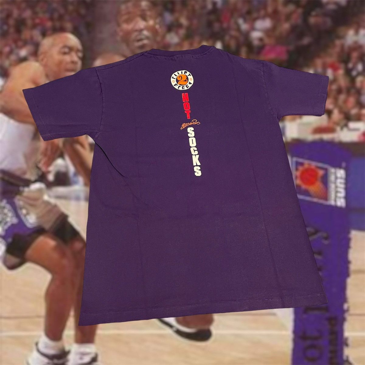 NBA × Vintage Vintage 90s NBA Elliot Perry Phoenix Suns Basketball Tee Size US M / EU 48-50 / 2 - 2 Thumbnail